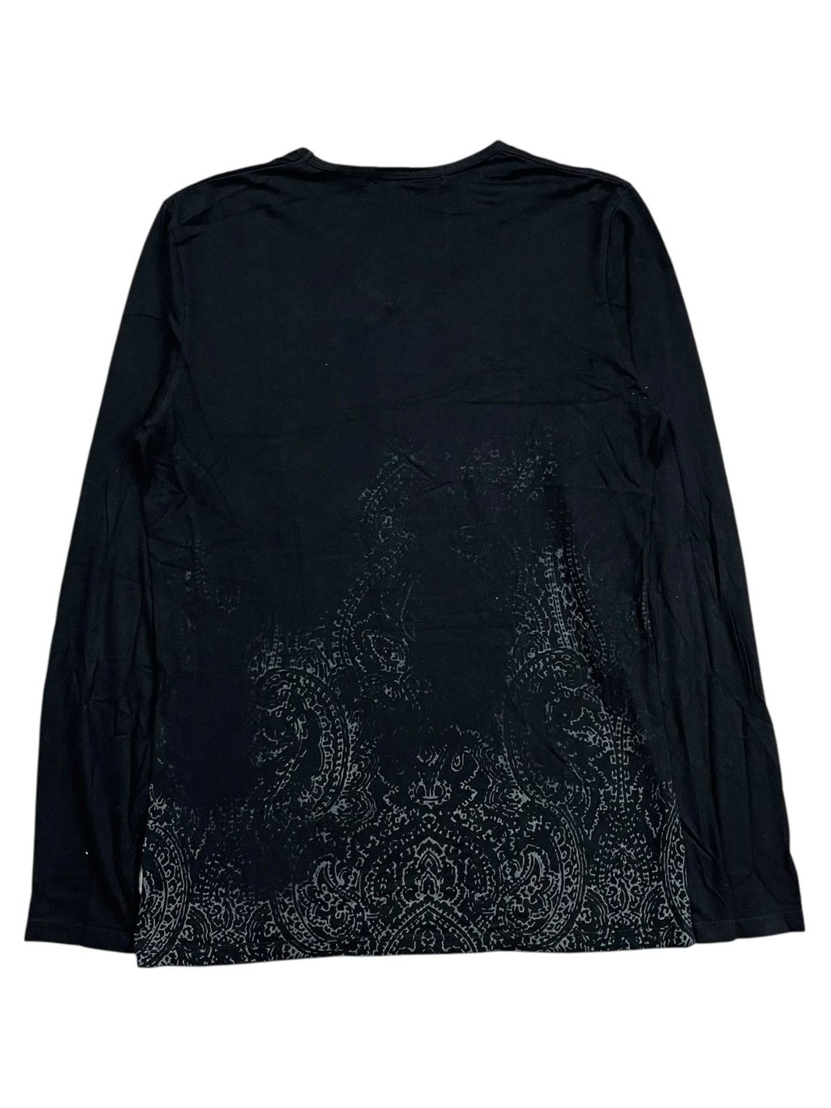 GOSTAR DE FUGA 2000s Fuga - Vkei Style Paisley Vneck LS Size US M / EU 48-50 / 2 - 2 Thumbnail