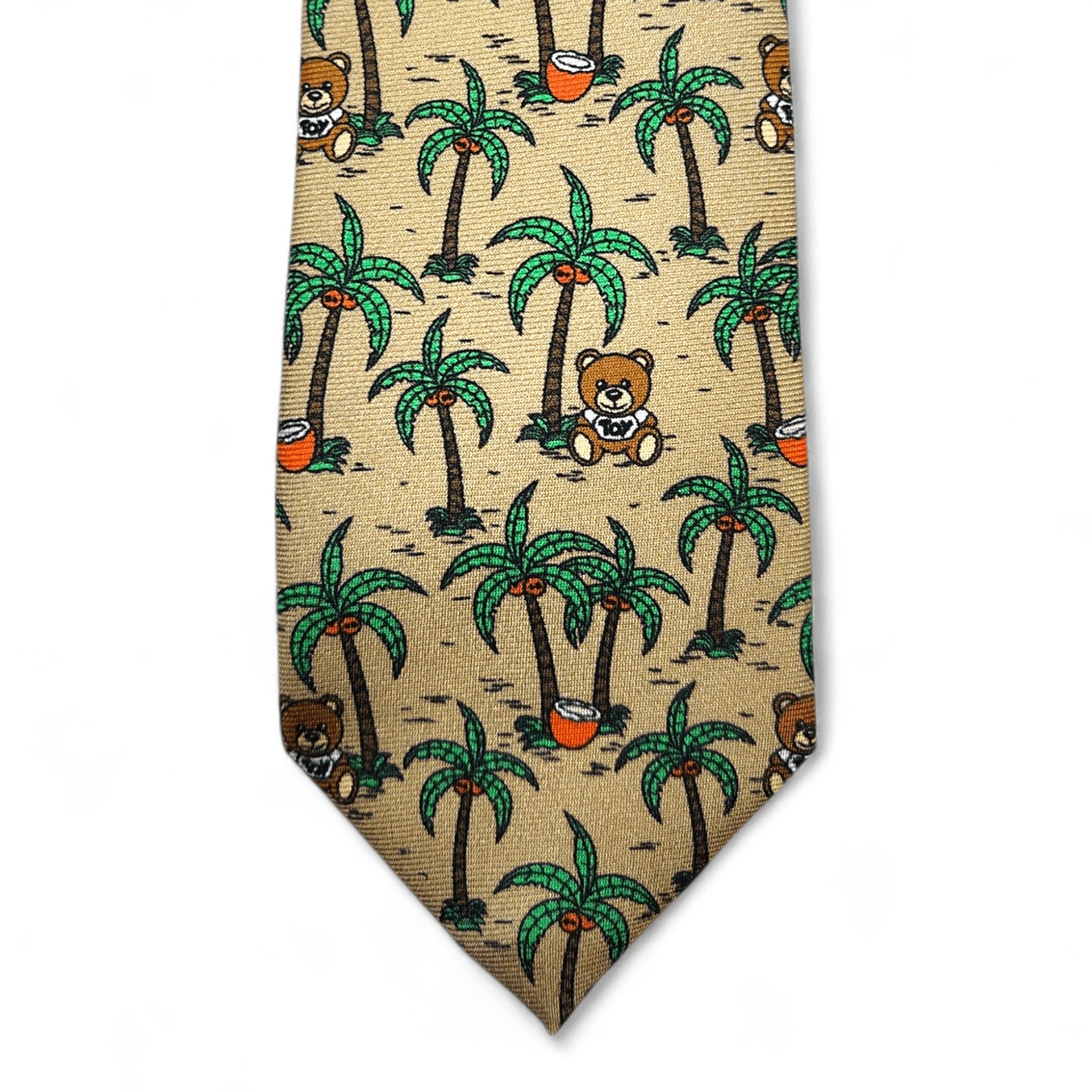 Moschino Moschino Teddy & Palm Silk Tie Size ONE SIZE - 2 Thumbnail