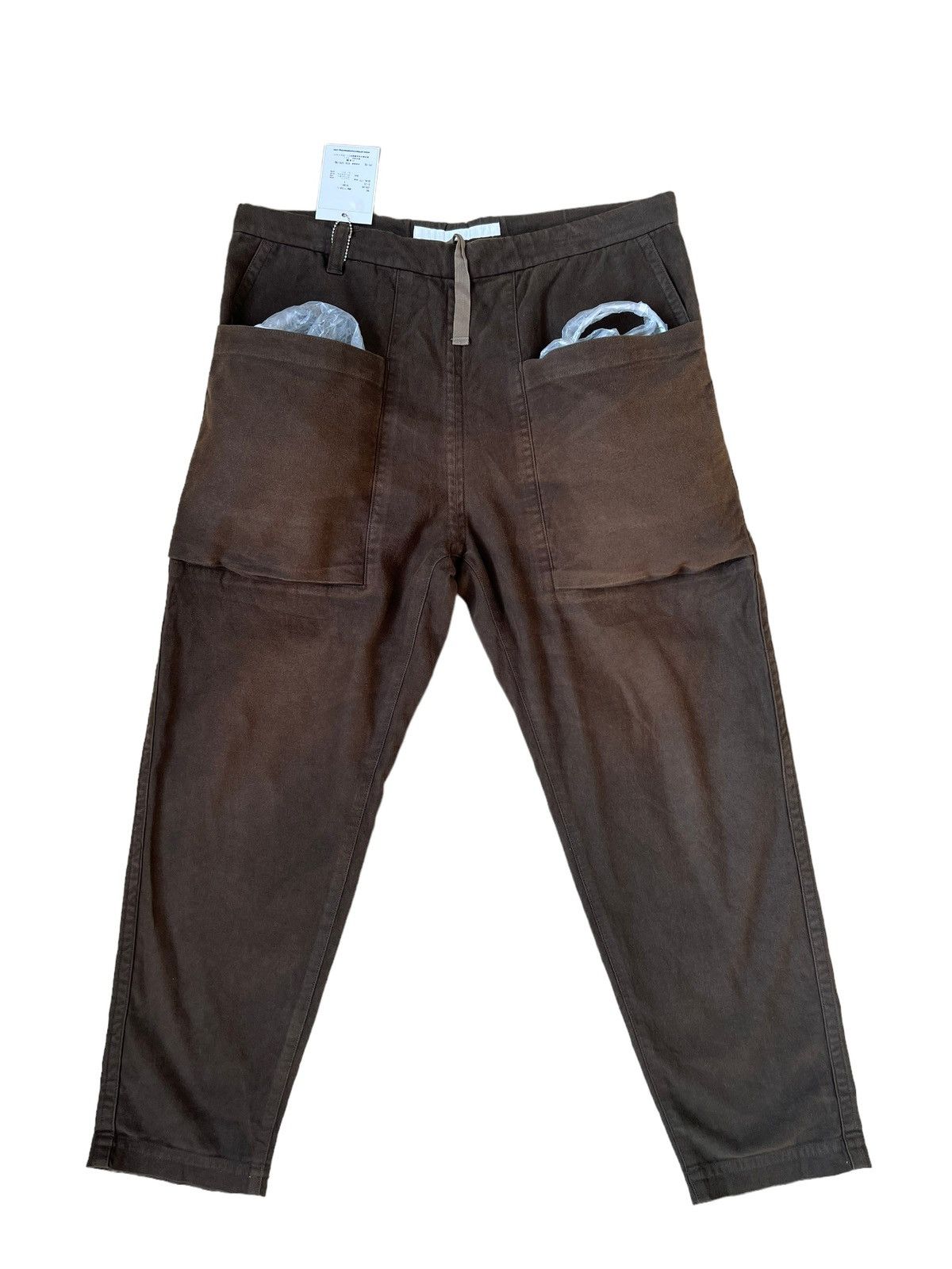 White Mountaineering NWT “Used Look“ Sun Fade Suede Cotton Crop Pant Huge Pocket Size US 30 / EU 46 - 6 Thumbnail