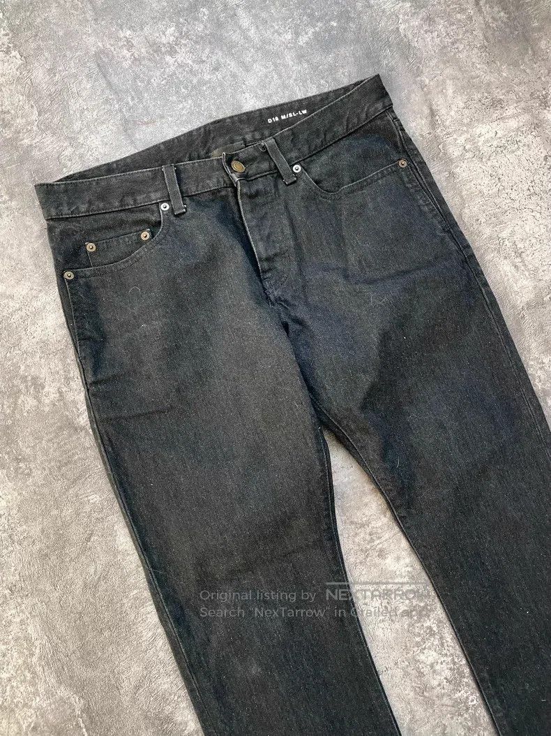 Saint Laurent Paris Saint Laurent Paris Washed black gray straight-leg denim j Size US 31 - 2 Thumbnail
