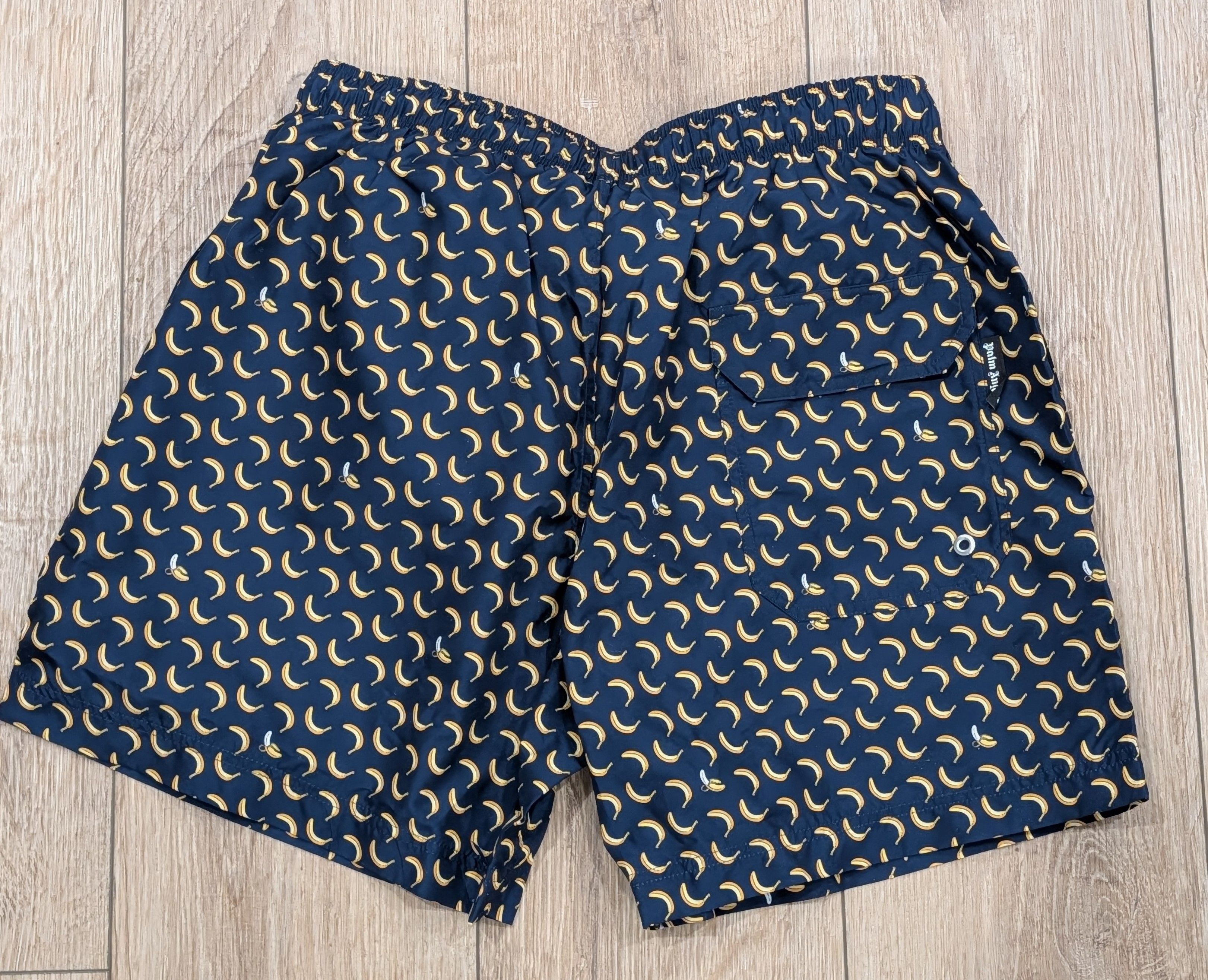 Palm Angels Palm Angels Banana Swim Shorts Trunks Blue/Yellow Small Size US 30 / EU 46 - 3 Thumbnail