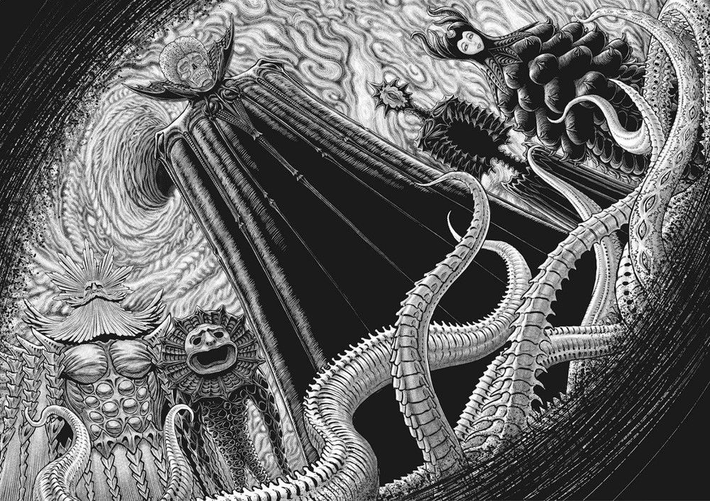 Anime Berserk x Hakabagarou God Hand Exhibition Limited TEE Size US XL / EU 56 / 4 - 16 Thumbnail
