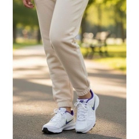 Nike Nike T-Lite XI Athletic Shoes Women’s Size 6 White Purple Le Size US 6 / IT 36 - 1 Thumbnail