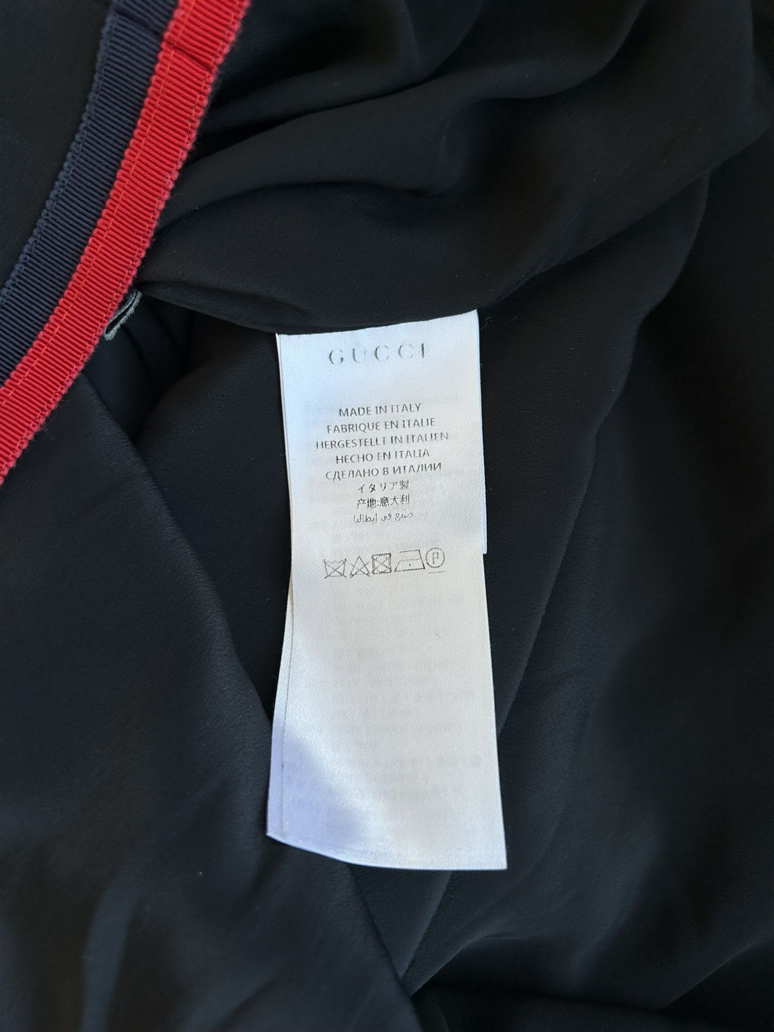 Gucci 2017 Gucci ribbon trim short sleeve wool and silk mini dress Size M / US 6-8 / IT 42-44 - 15 Thumbnail