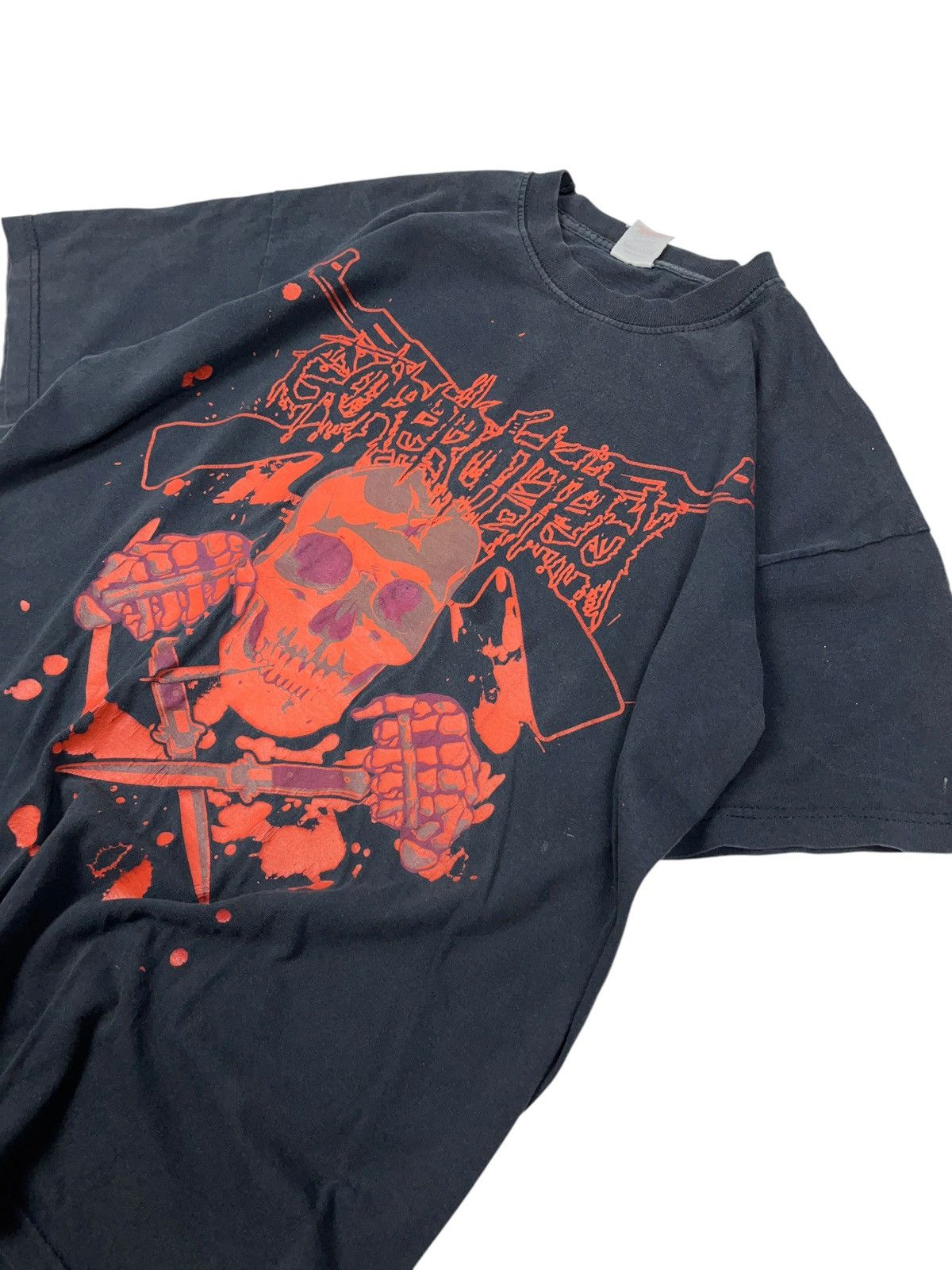 Band Tees × Vintage Vintage 00s Gorerotted Death Grindcore Band T-shirt Size US M / EU 48-50 / 2 - 4 Thumbnail
