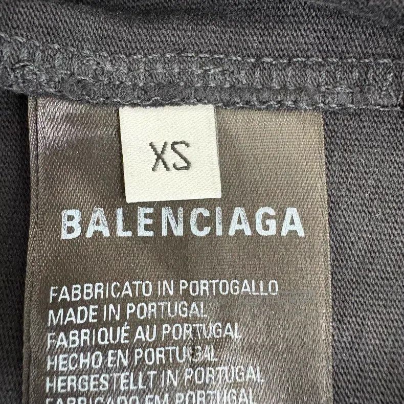Balenciaga Balenciaga Washed Distressed Diamond T-Shirt Size US XS / EU 42 / 0 - 5 Thumbnail