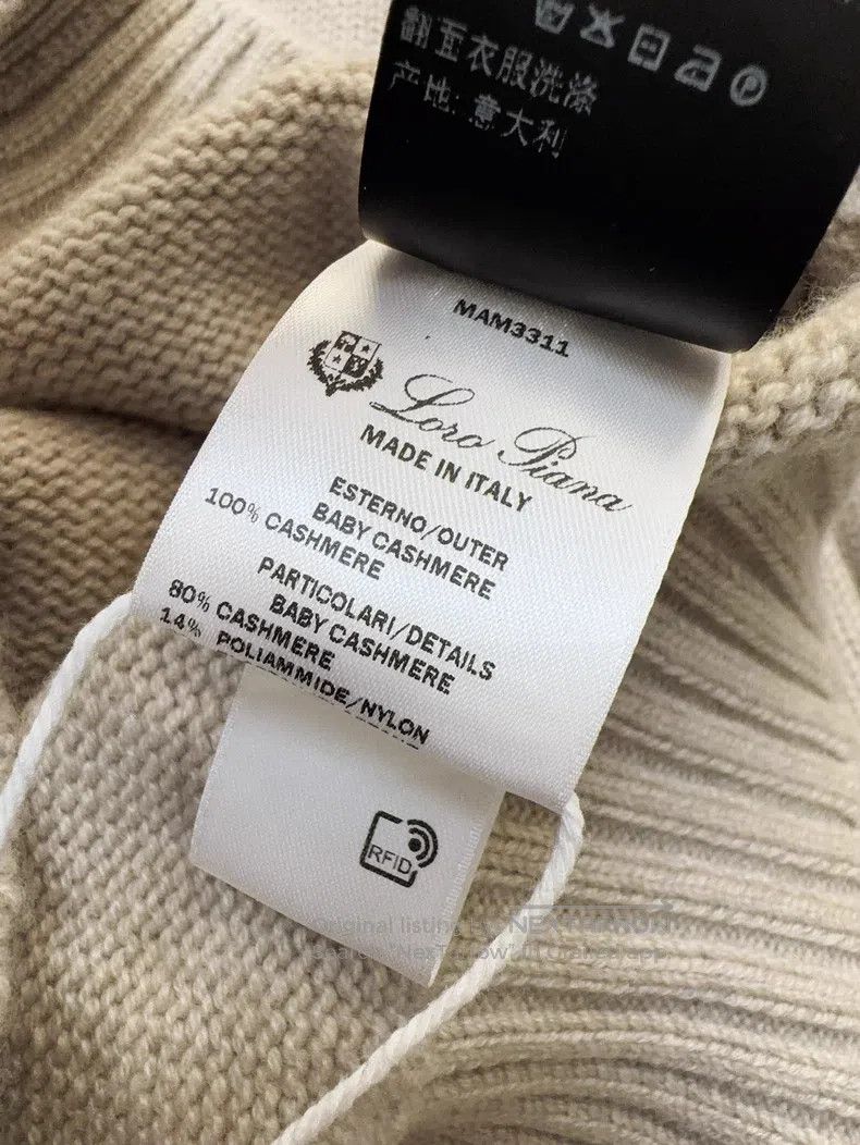 Loro Piana Loro Piana Oatmeal Embroidered Long Sleeve Knit Cardigan Size M / US 6-8 / IT 42-44 - 8 Thumbnail