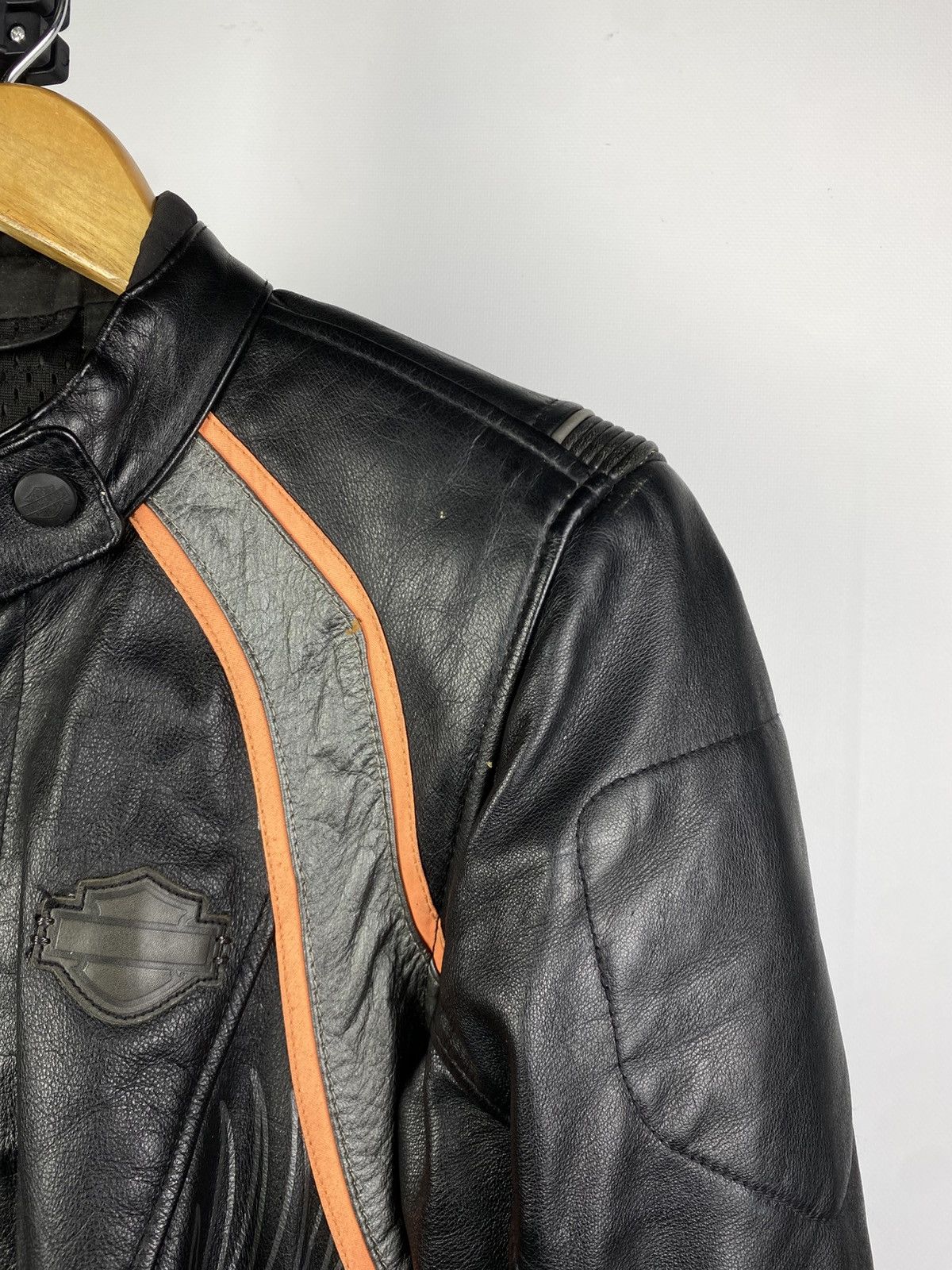 Harley Davidson Vintage 00s Harley Davidson Genuine Leather Jacket MOTO Size M / US 6-8 / IT 42-44 - 7 Thumbnail
