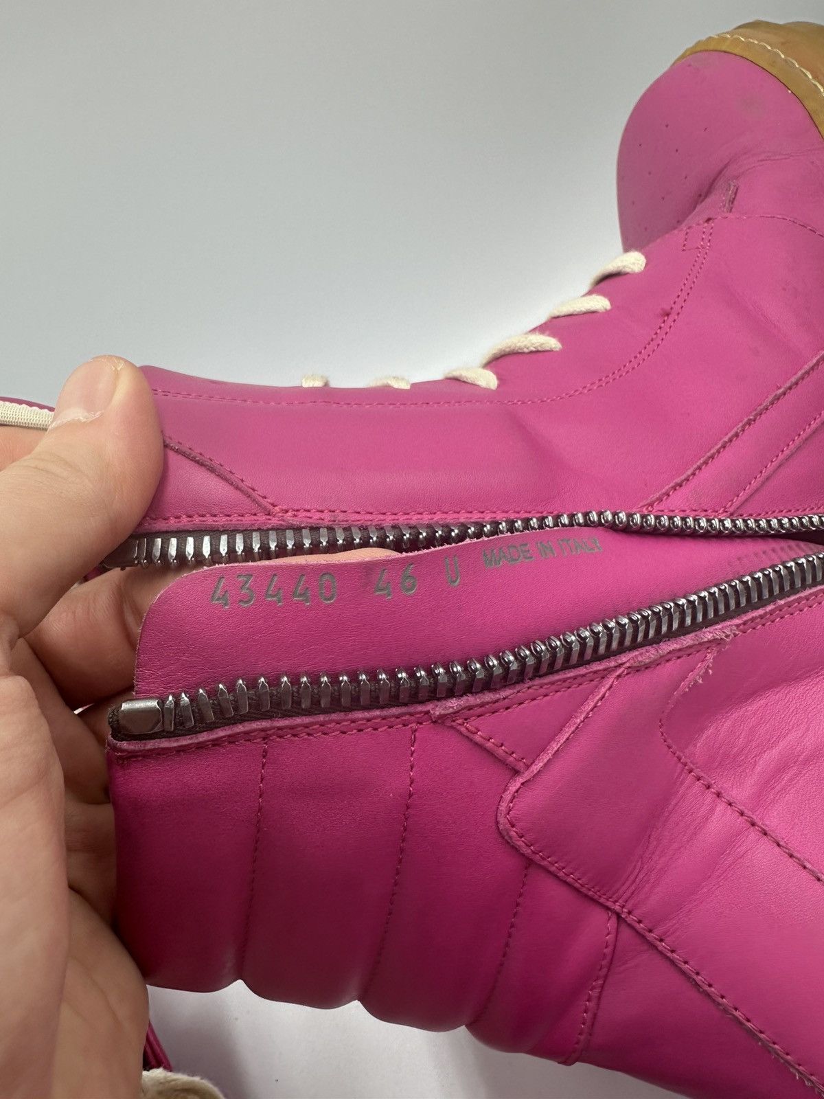 Rick Owens Rick Owens pink yellow sole geobasket Size US 13 / EU 46 - 9 Thumbnail