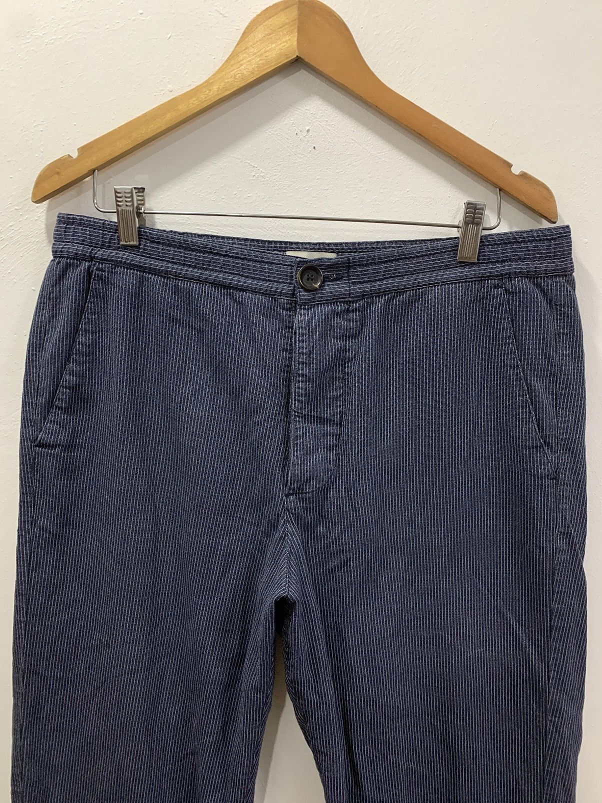 Oliver Spencer OLIVER SPENCER DRAWSTRING- STRIPED TROUSERS Size US 33 - 3 Thumbnail