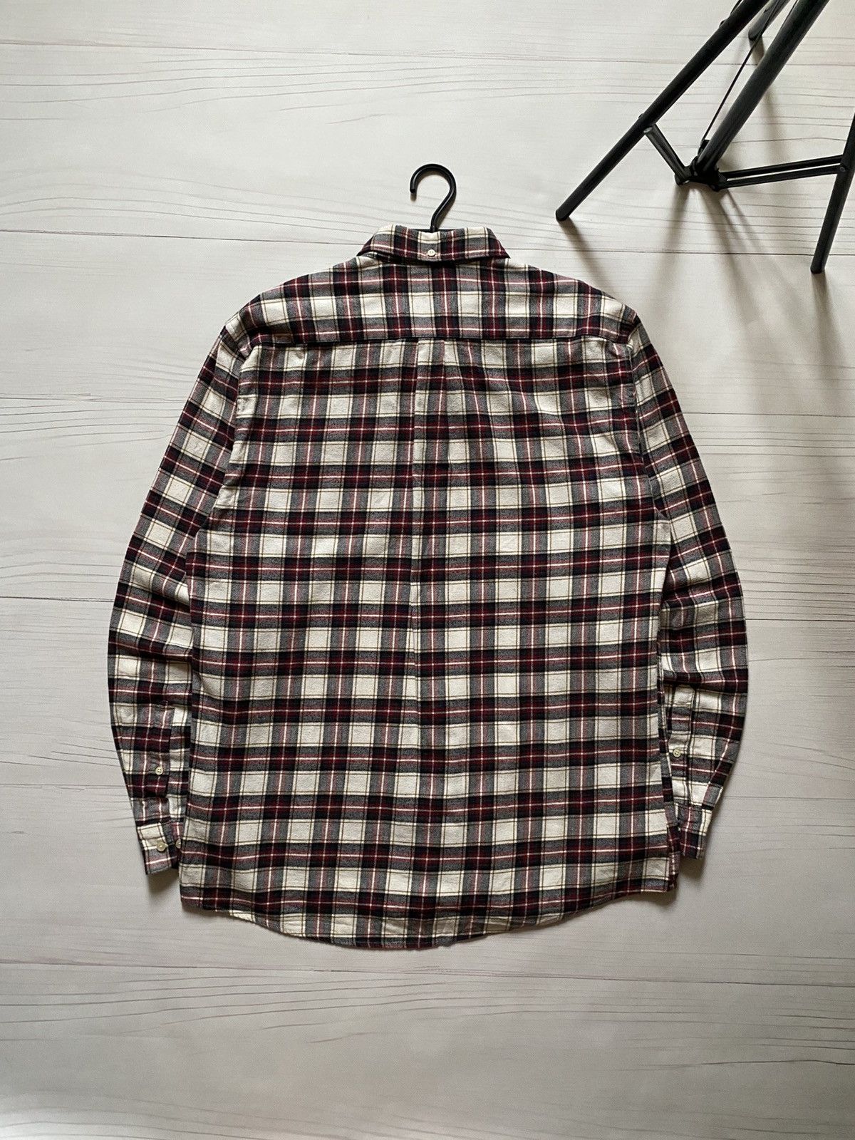Barbour Barbour tailored fit MSH5033BE11 flannel button up shirt Size US XL / EU 56 / 4 - 2 Thumbnail
