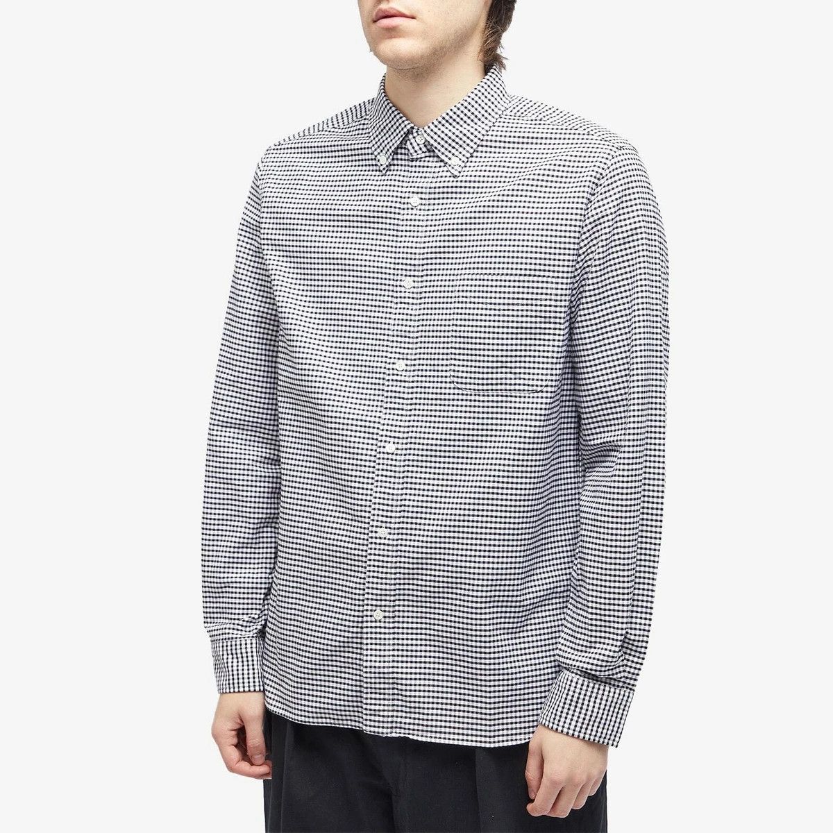 Beams Plus Beams Plus Men's Button Down Gingham Oxford Shirt in Black Size US M / EU 48-50 / 2 - 1 Thumbnail