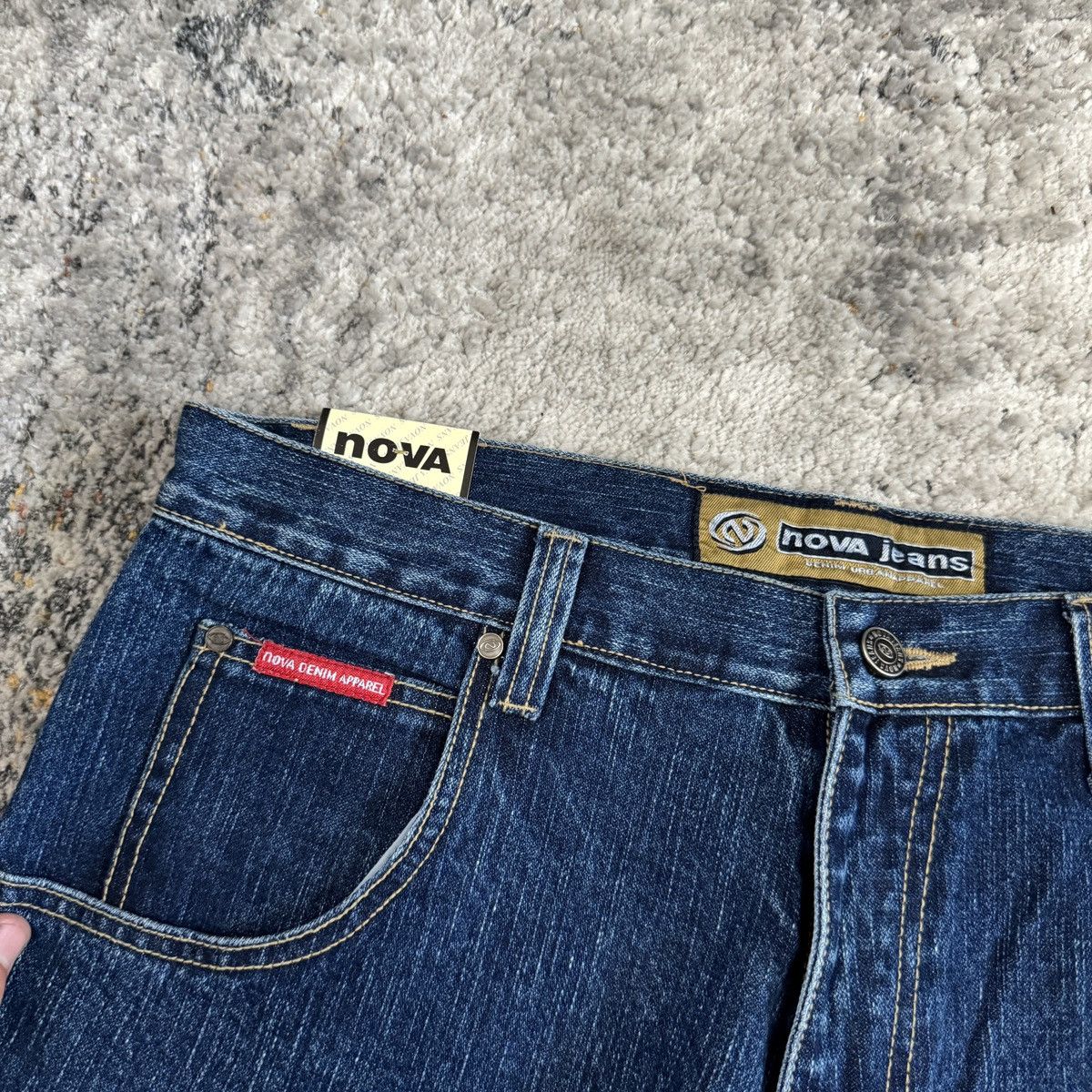 JNCO × Southpole × Vintage Vintage Y2K NOVA baggy EBT food stamp cross print jeans Size US 36 / EU 52 - 4 Thumbnail