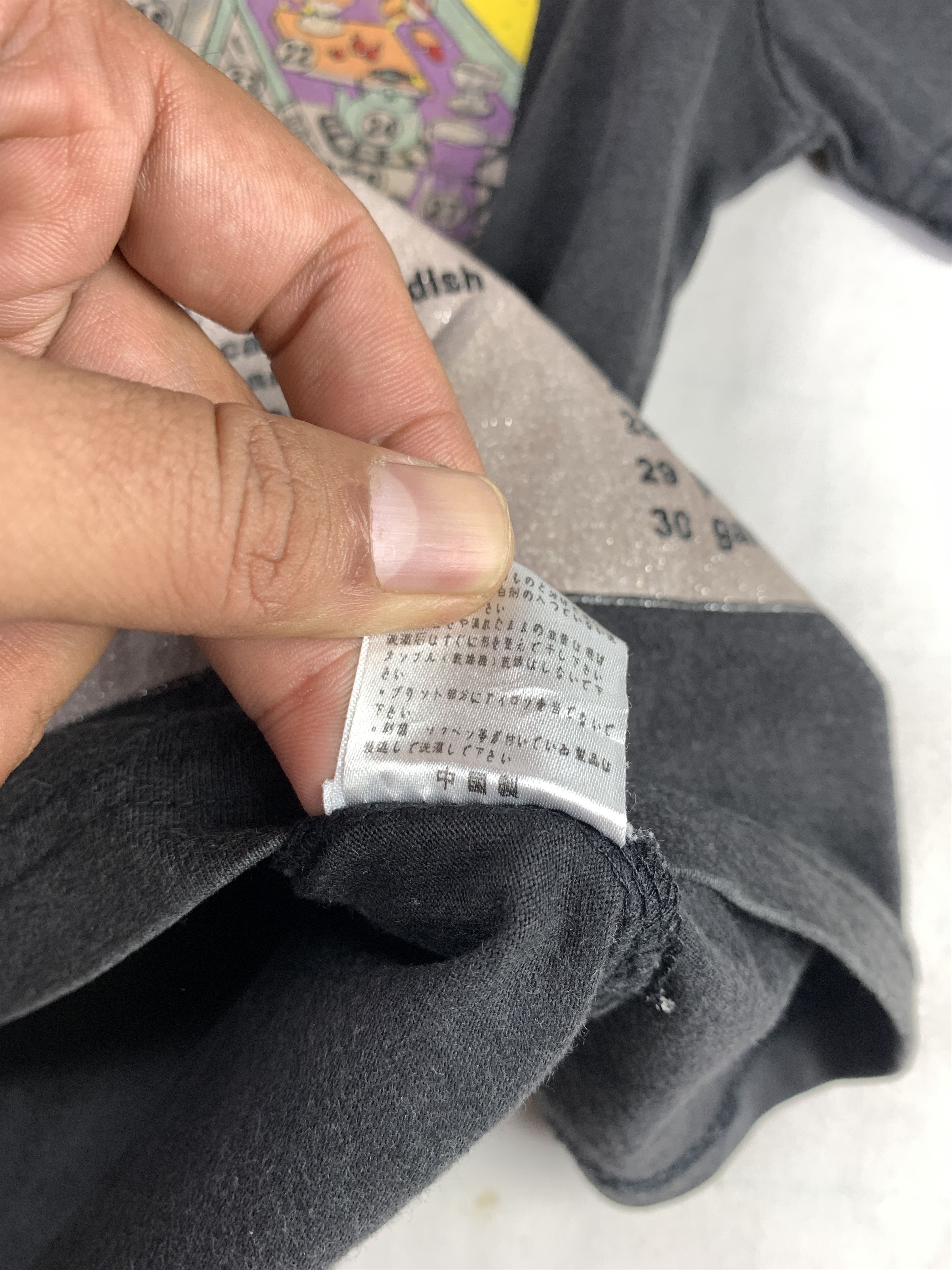 Japanese Brand Spiral Black "Whats on The Kichen?" Printed Tee (M) Size M / US 6-8 / IT 42-44 - 13 Thumbnail