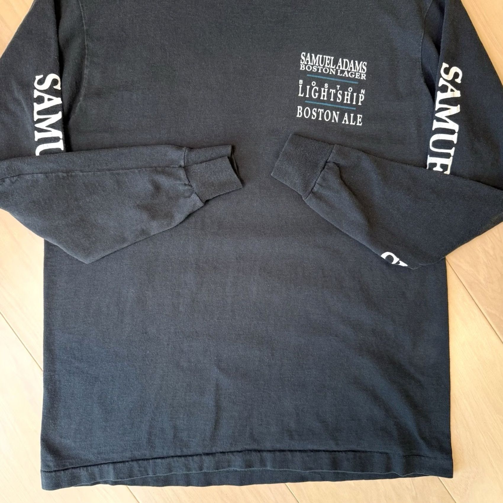 Vintage VINTAGE Samuel Adams Boston Ale Shirt XL Black 90s Cotton Long Sleeve Brew It Size US XL / EU 56 / 4 - 6 Thumbnail