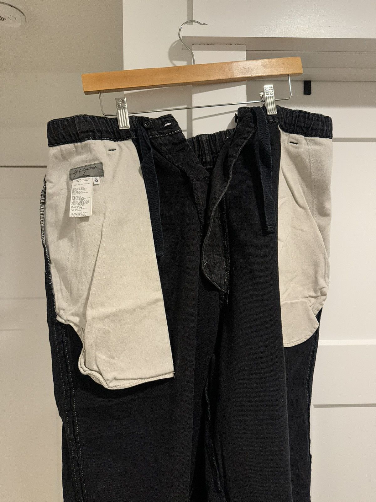 Yohji Yamamoto 2000s Yohji Yamamoto Wide Leg Cropped Trousers Size US 36 / EU 52 - 3 Thumbnail