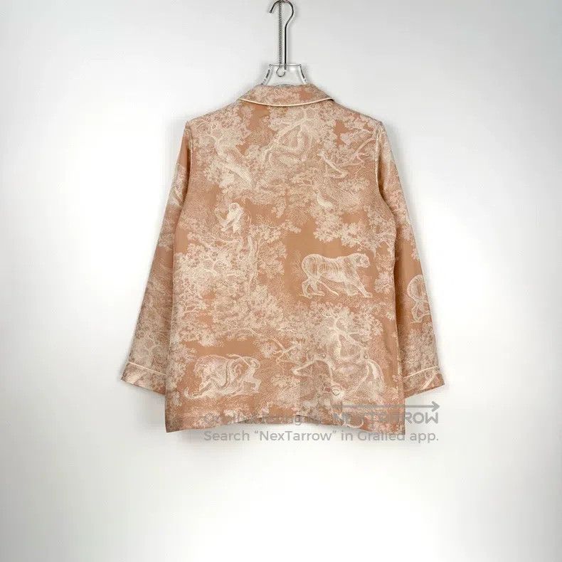 Dior Dior Lotus pink jungle animal mulberry silk shirt Size XS / US 0-2 / IT 36-38 - 4 Thumbnail