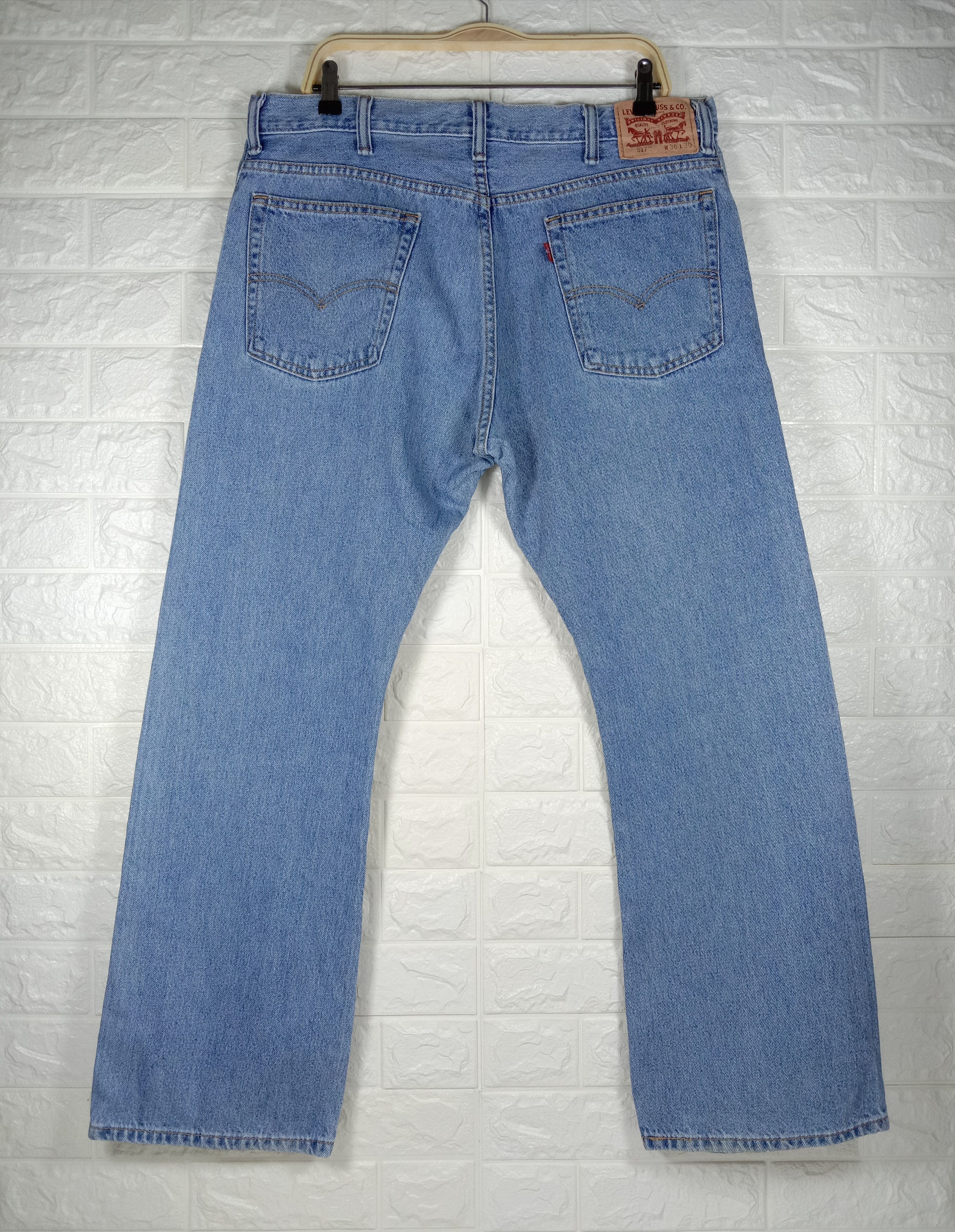 Levi's Vintage Levi's 517 Flare Jeans Blue Wash Denim Size US 36 / EU 52 - 5 Thumbnail