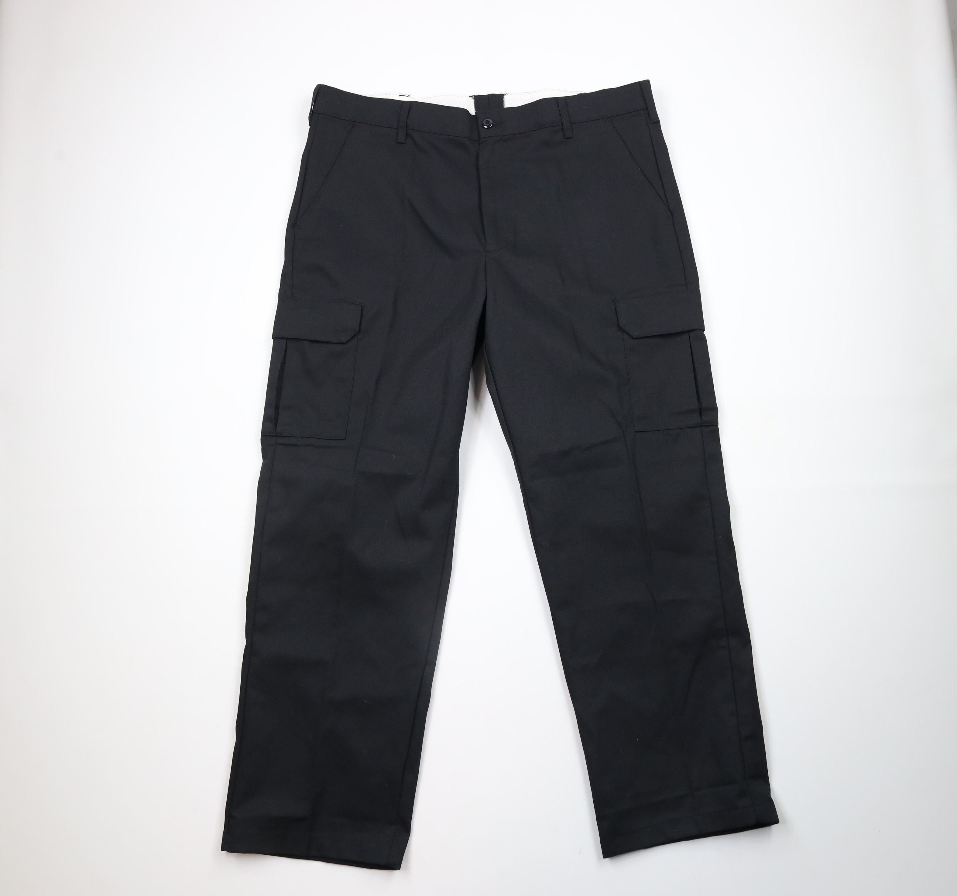 Vintage Vintage 90s Streetwear Wide Leg Cargo Work Pants Black Size US 40 / EU 56 - 1 Thumbnail