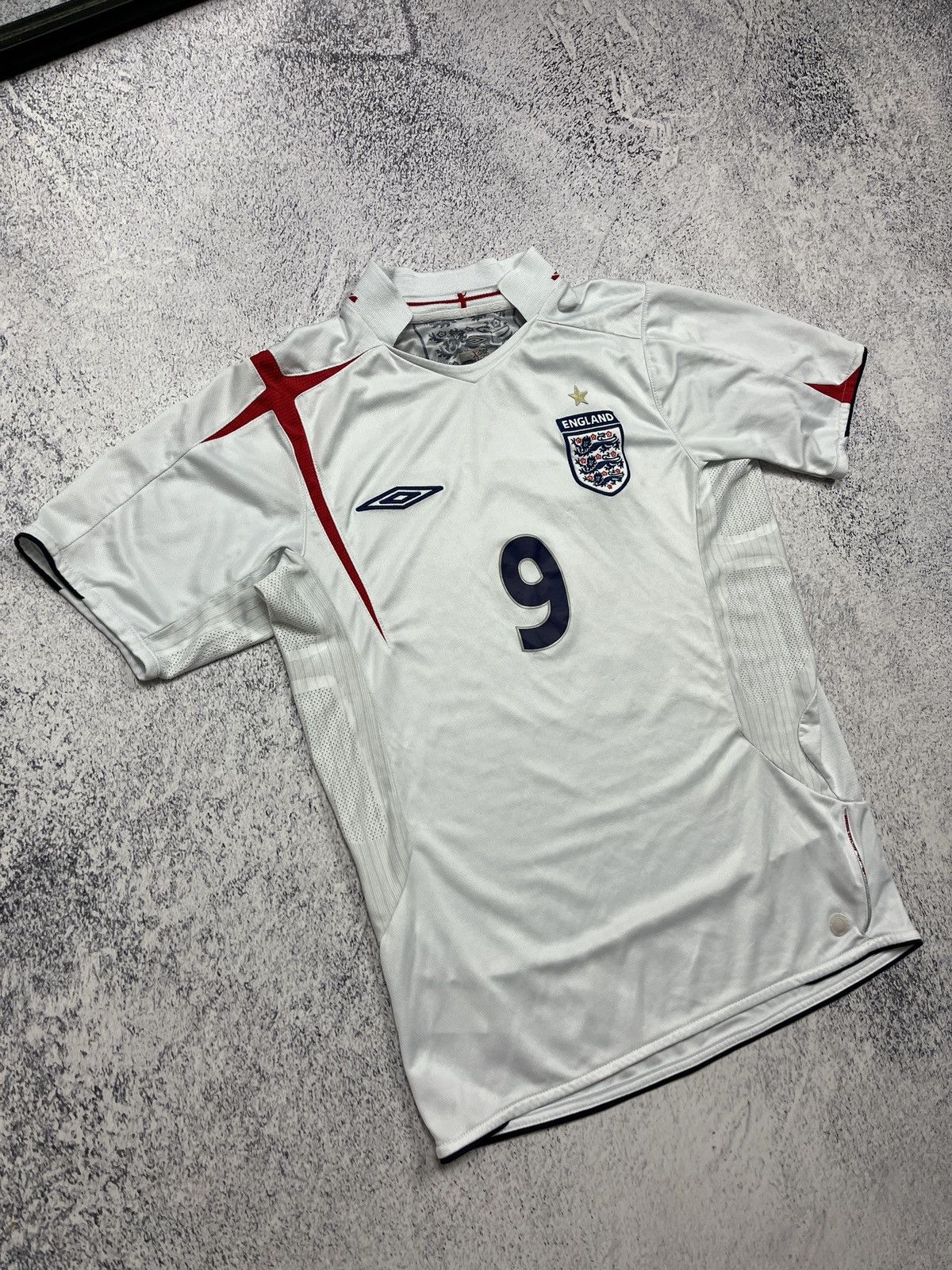 Umbro Vintage Umbro England 2005 2007 Rooney #9 Home Soccer Shirt Size US M / EU 48-50 / 2 - 4 Thumbnail