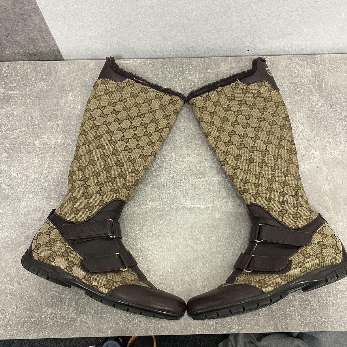 Gucci Vintage Gucci Monogram Boots Size US 6.5 / IT 36.5 - 1 Thumbnail
