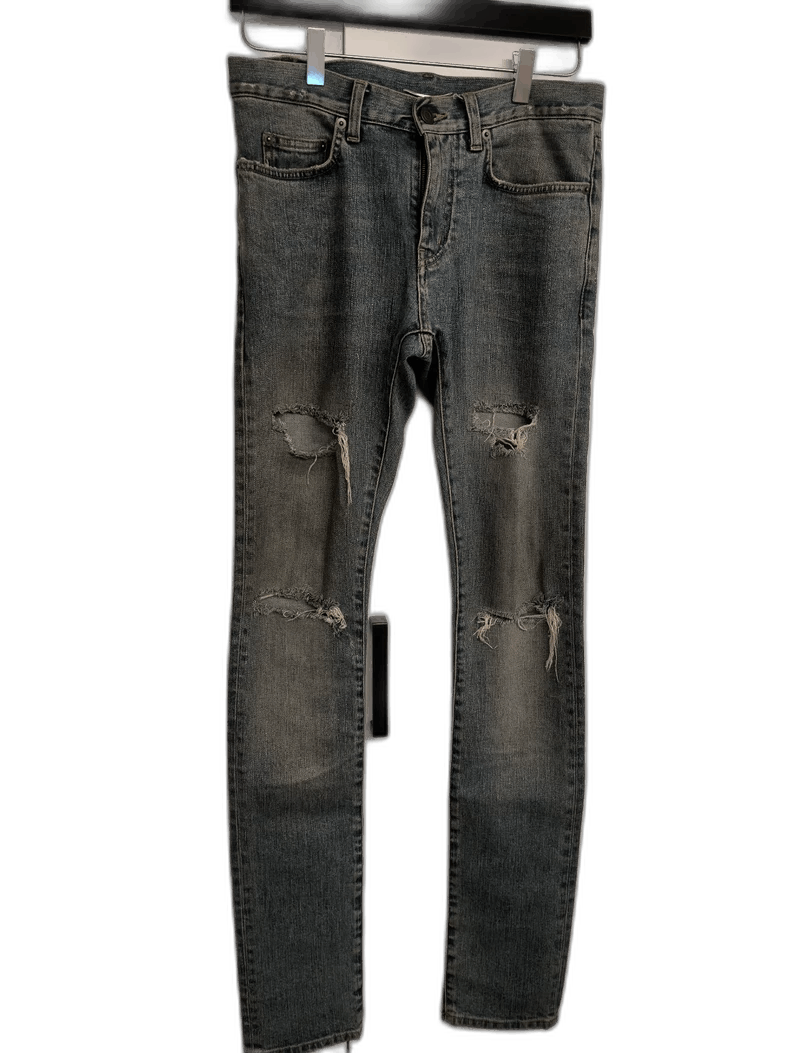 Saint Laurent Paris Saint Laurent 7-hole ripped jeans Size US 28 / EU 44 - 1 Thumbnail