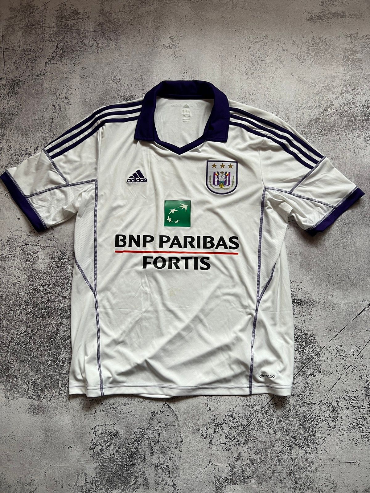 Pre-owned Adidas X Vintage Anderlecht Adidas Vintage Soccer Jersey 2013 Matias Suarez In White
