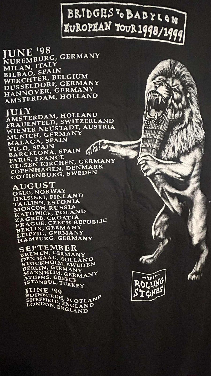 Other The Rolling Stones – Bridges to Babylon 1998 Tour T-Shirt Size US XL / EU 56 / 4 - 10 Thumbnail