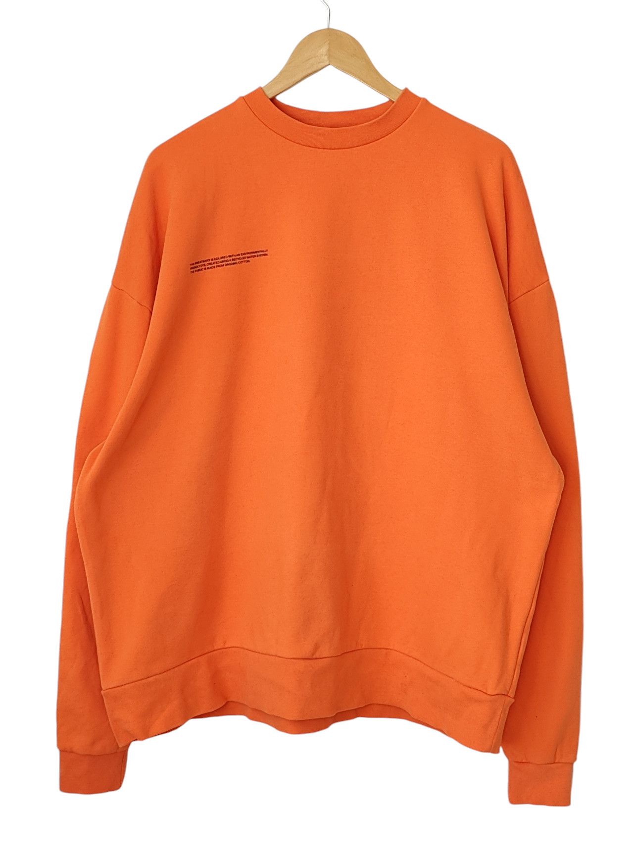 Pangaia Pangaia Classic Organic Cotton Orange Sweatshirt Crewneck Size US XL / EU 56 / 4 - 1 Thumbnail