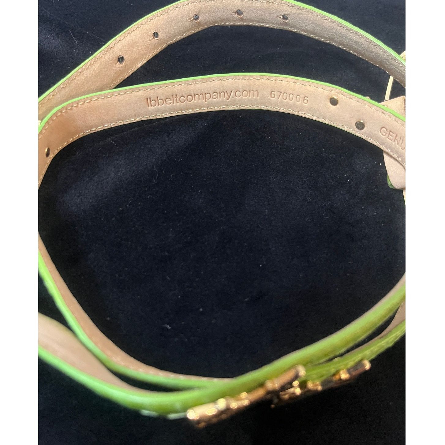 Other Women's Genuine Snakeskin Green Golf Belt SMALL NWT Size ONE SIZE - 7 Thumbnail