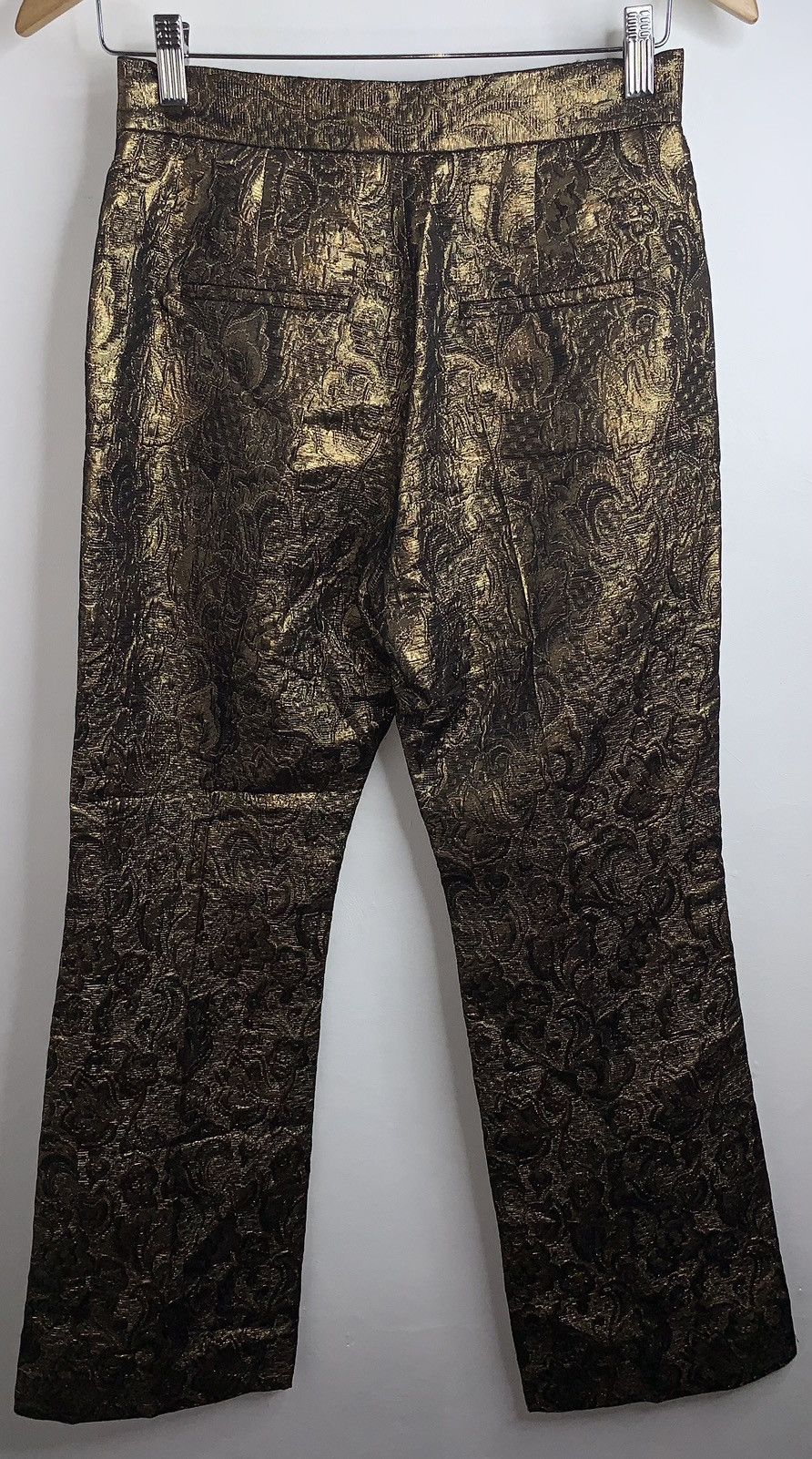 Sandro Sandro paris Goldy Brocade Cropped Pants Size 25" / US 0 / IT 36 - 7 Thumbnail