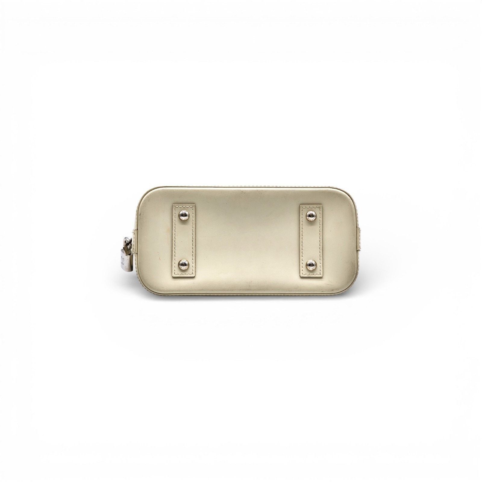Louis Vuitton Alma BB Epi Leather Top Handle Bag Handbag Ivory Off-White Size ONE SIZE - 8 Thumbnail