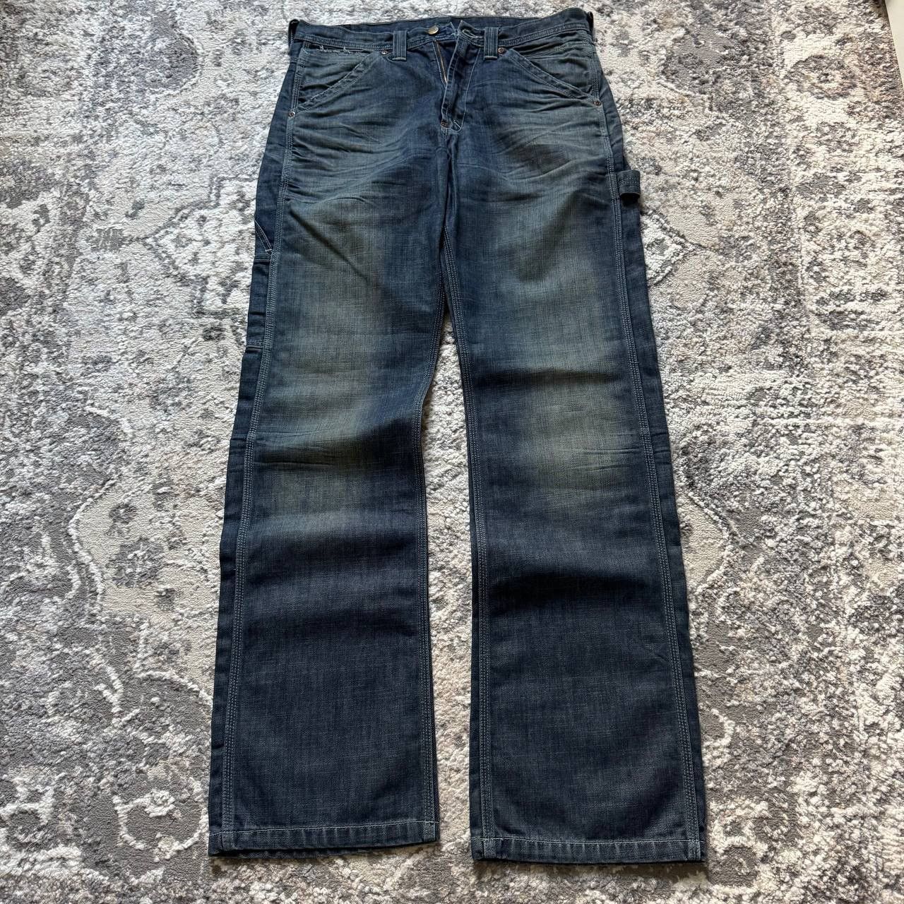 Lee Vintage Dirty Lee Carpenter Jeans Lee Worker Japan Denim Size US 32 / EU 48 - 2 Thumbnail
