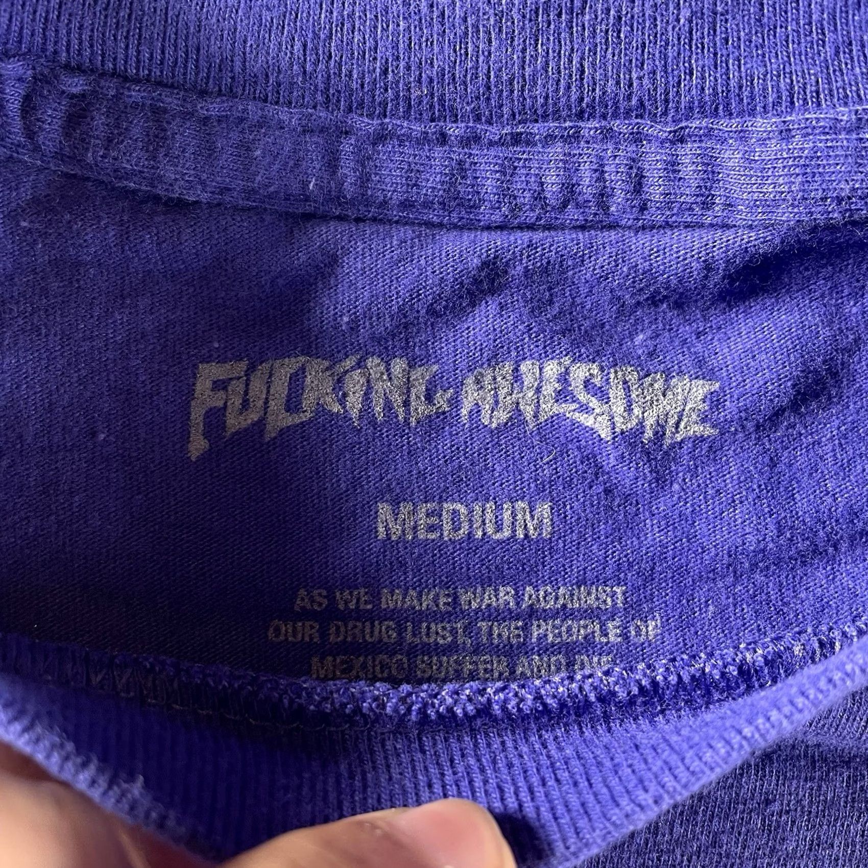 Fucking Awesome FuckingAwesome Shirt Mens Medium Devil On Horseback Purple FA Size US M / EU 48-50 / 2 - 4 Thumbnail