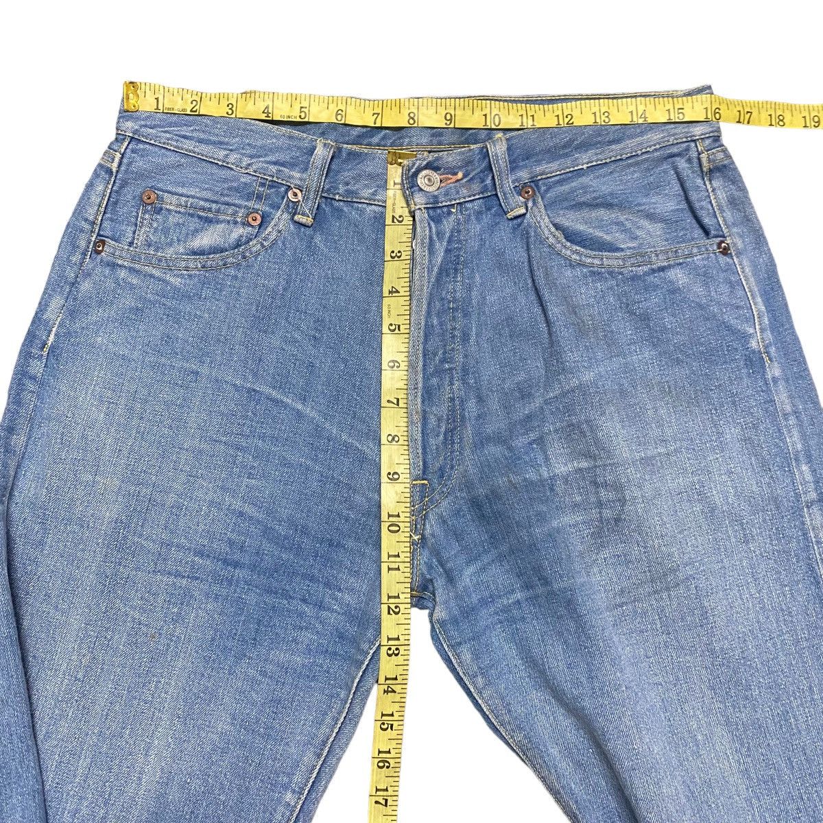 Iron Heart × Self Edge EARTH CULTURE Denim Selvedge Jeans Lot RR1011 Size US 32 / EU 48 - 16 Thumbnail