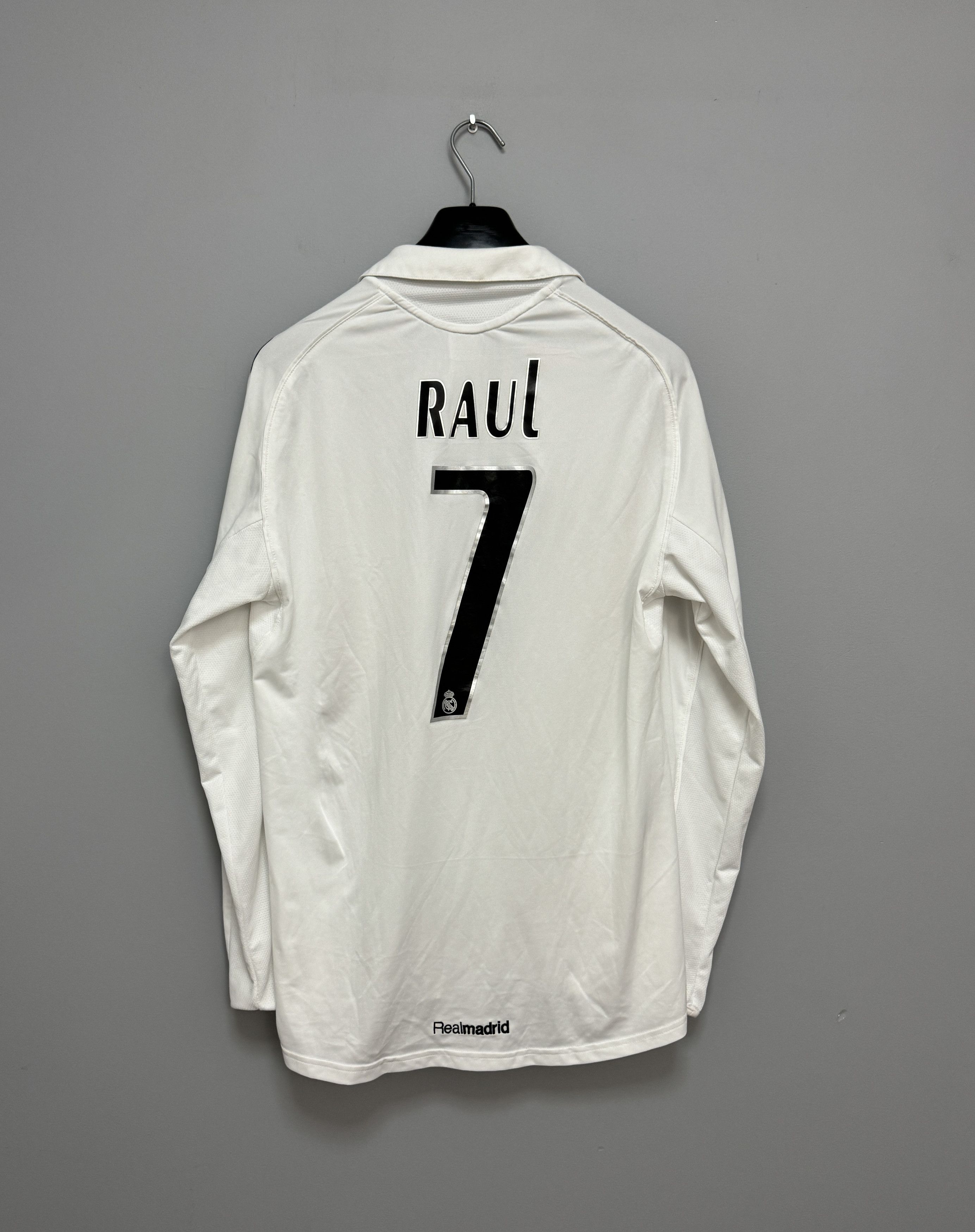 Adidas Real Madrid 2005 2006 Raul #7 Home Football Jersey Long M Size US M / EU 48-50 / 2 - 8 Thumbnail