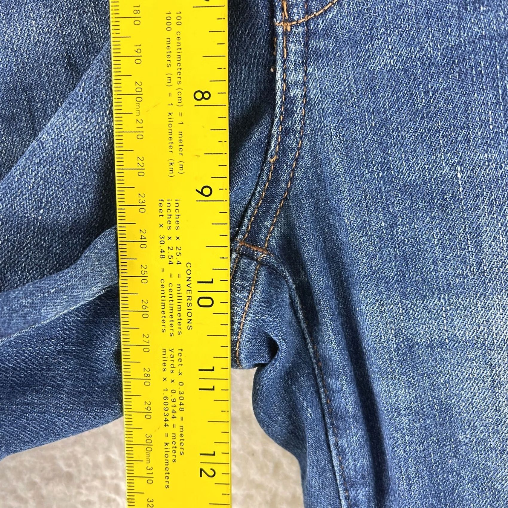 Madewell Madewell Jeans Skinny Womens Size 27 Blue Denim 5-Pocket 9" Mid-Rise Casual Regular Rise Pant Size 27" / US 4 / IT 40 - 7 Thumbnail