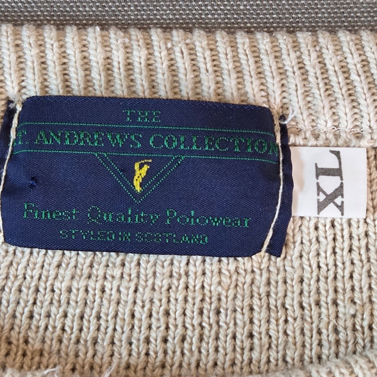 Vintage 2000 St Andrews Championship Sweater XL Tiger Woods Win Size US XL / EU 56 / 4 - 4 Thumbnail