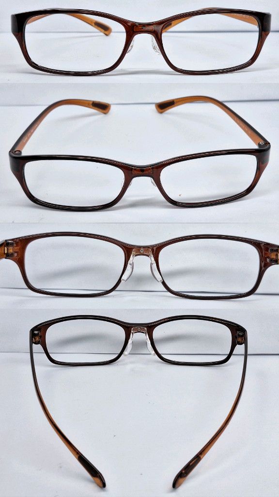 Other TOKYO STAR E-114 Ultralight 7g Ultem Glasses Frame Brown Size ONE SIZE - 2 Thumbnail