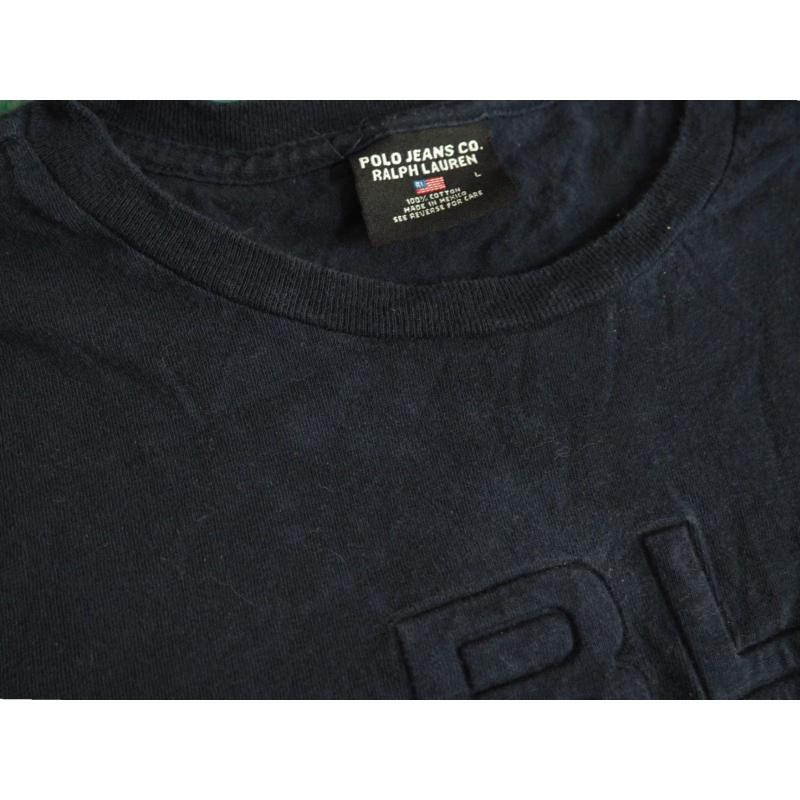Ralph Lauren VTG Y2k Polo Jeans Ralph Lauren Spellout Logo Navy Blue L/S Tee T-Shirt L Mens Shirt Long Sleeve Blue RL Polo Jeans Logo 90s 00s Shirts Size US L / EU 52-54 / 3 - 5 Thumbnail