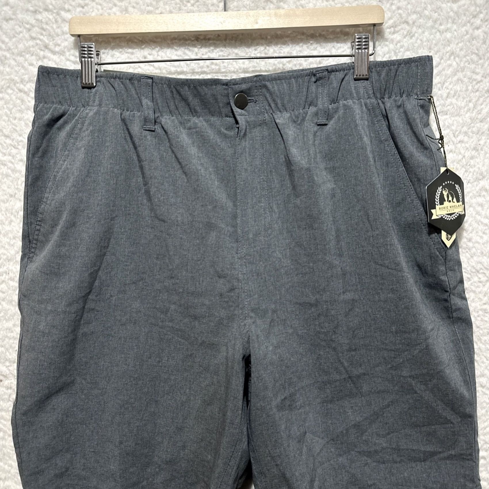 Vintage Rorie Whelan Golf Shorts Men 36 Gray Comfort Stretch NWT Chino Lightweight Quick Dry Breathable Casual Travel Size US 36 / EU 52 - 4 Thumbnail