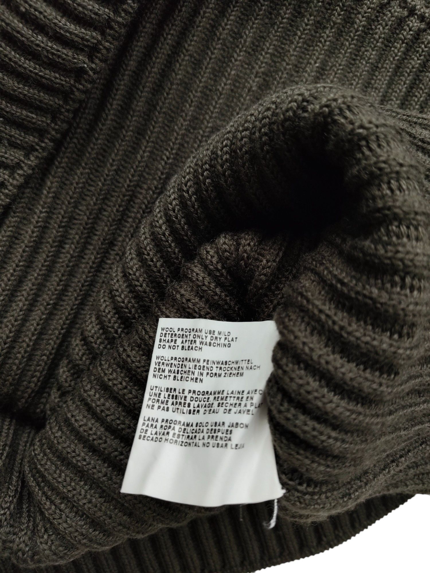 Hugo Boss Boss Hugo Boss Khaki Wool Pullover Size US L / EU 52-54 / 3 - 6 Thumbnail