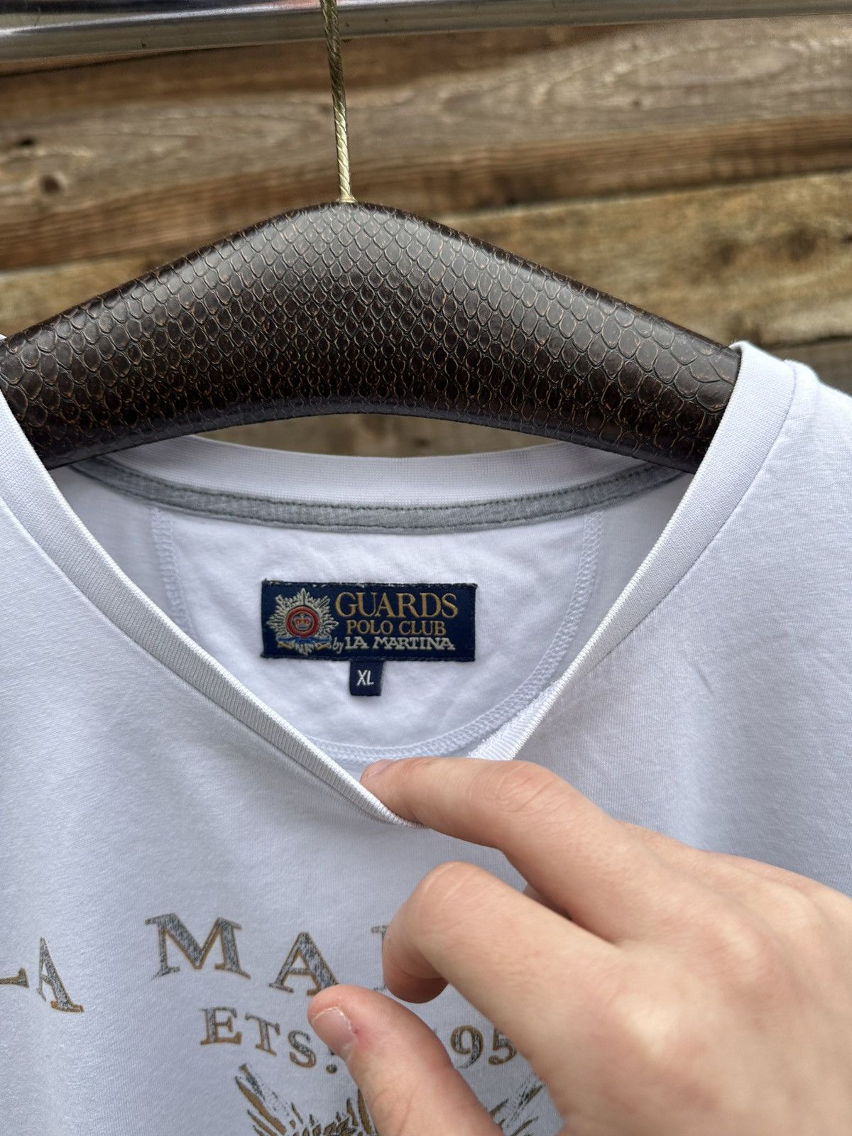 La Martina × Polo Ralph Lauren × Vintage Vintage La Martina Guards Polo Club T-Shirt Rare Retro Size US XL / EU 56 / 4 - 3 Thumbnail