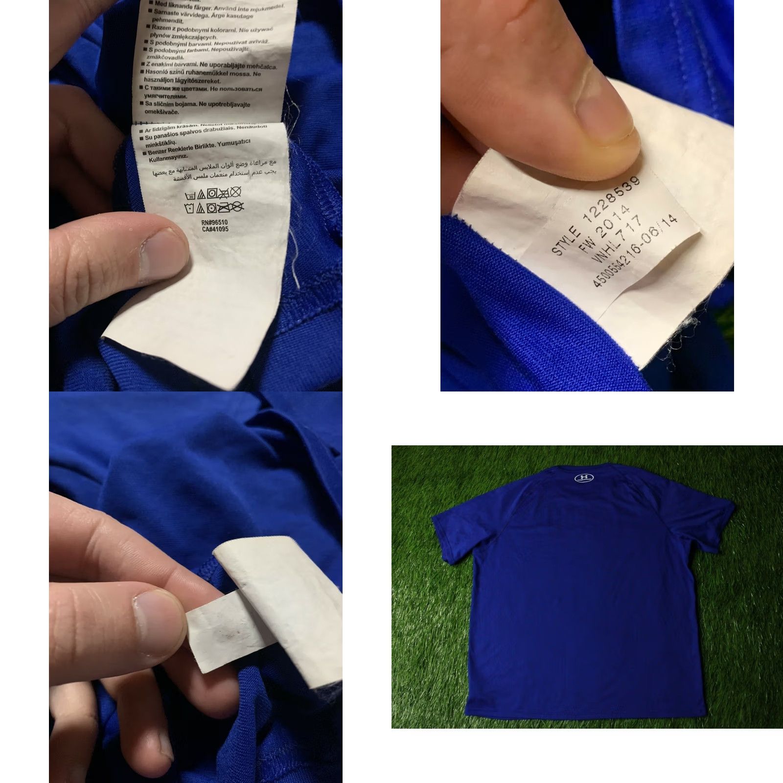 Under Armour Under Armour HeatGear Mens Training Compression Shirt Jersey XL Blue Jersey Short Sleeve T-Shirt CrossFit Activewear 2014 Size US XL / EU 56 / 4 - 8 Thumbnail