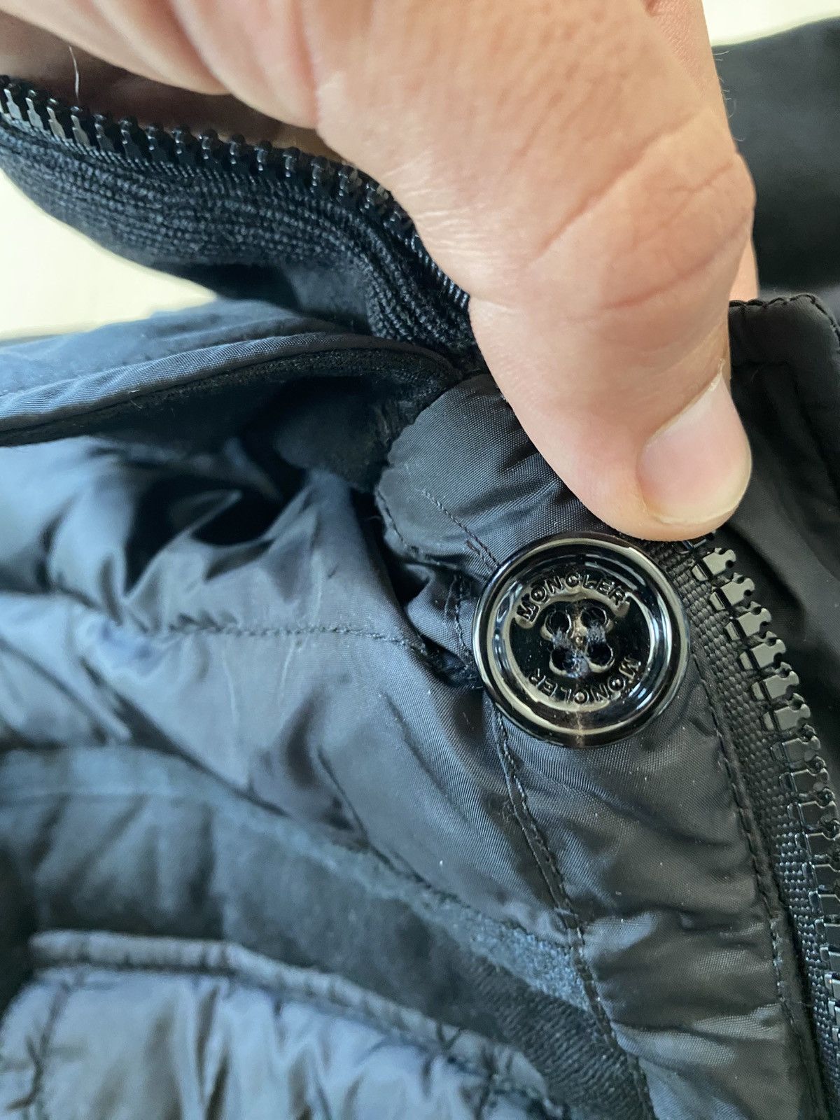Moncler Moncler Down Jacket Black Patch Blais Giubbotto Size US L / EU 52-54 / 3 - 5 Thumbnail