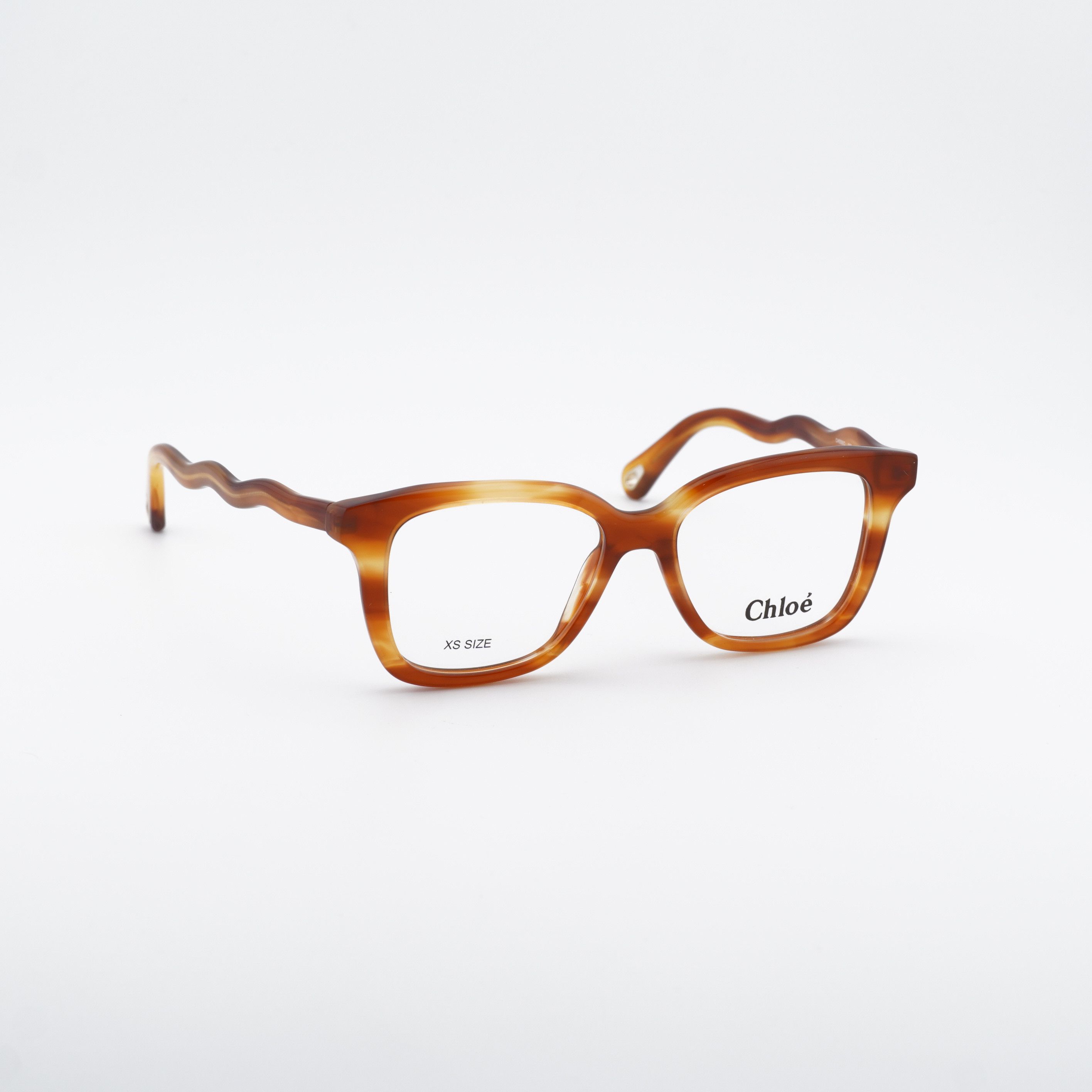 Chloe Chloe CH0090O 002 Eyeglasses Havana 49mm Square Frame Size ONE SIZE - 1 Thumbnail