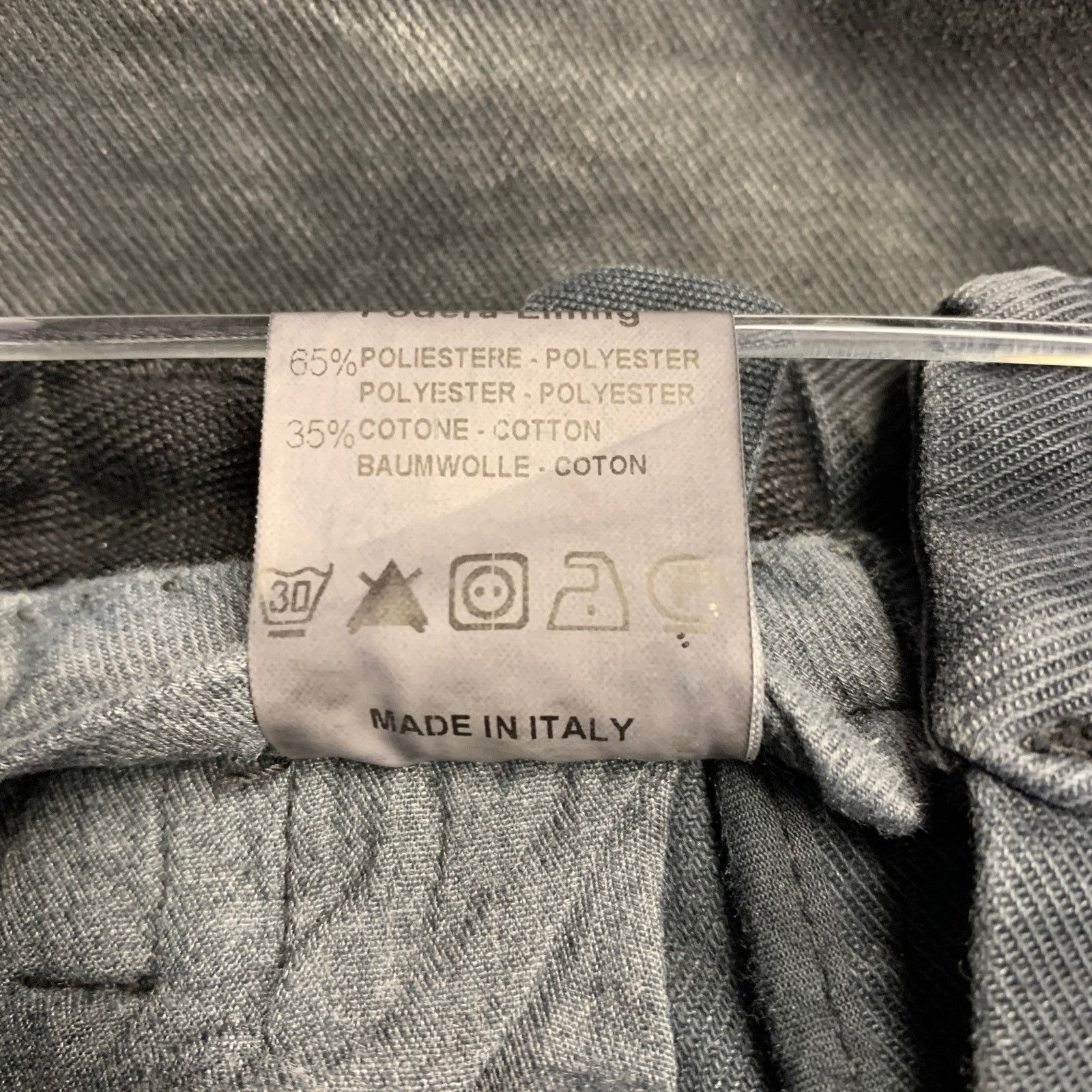 Transit TRANSIT Size XS Grey Charcoal Coated Cotton Blend Jeans Size US 32 / EU 48 - 8 Thumbnail