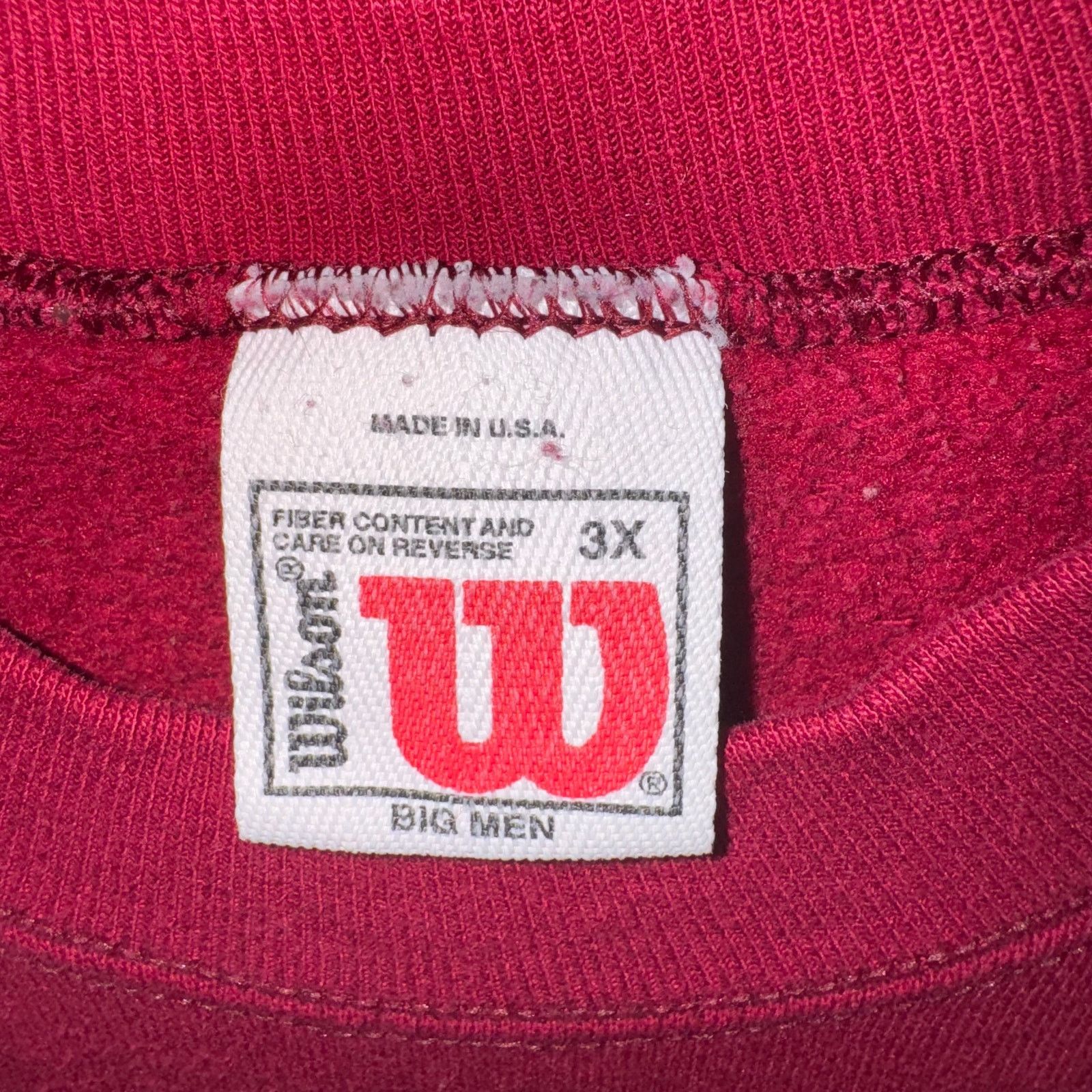 Vintage Vintage Y2K Wilson 1990s usa made embroider heavy sweatshirt Size US XXL / EU 58 / 5 - 3 Thumbnail