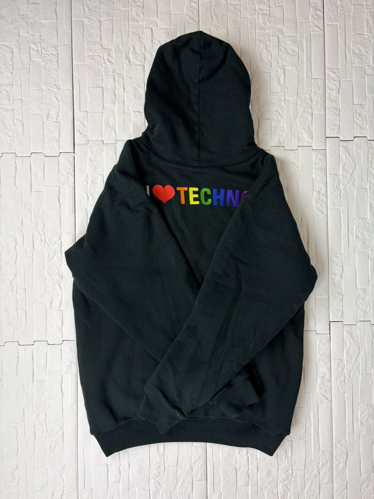 Balenciaga Balenciaga i love techno hoodie Size US S / EU 44-46 / 1 - 1 Thumbnail