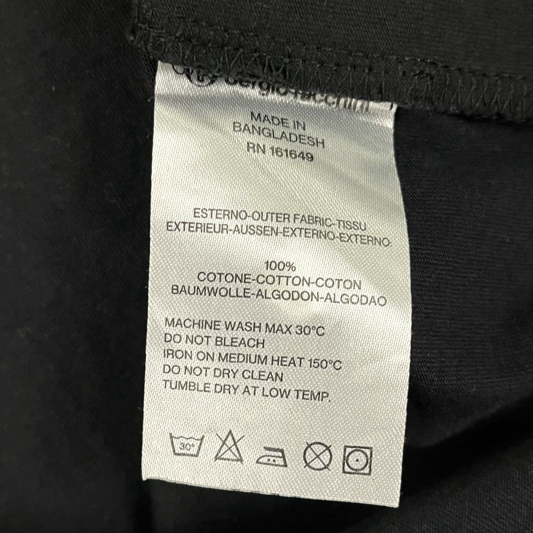 Sergio Tacchini Sergio Tacchini Shirt Mens Large Black Regular Cotton Short Sleeve T-Shirt Logo Classic Outdoor Preppy Men Size US L / EU 52-54 / 3 - 6 Thumbnail